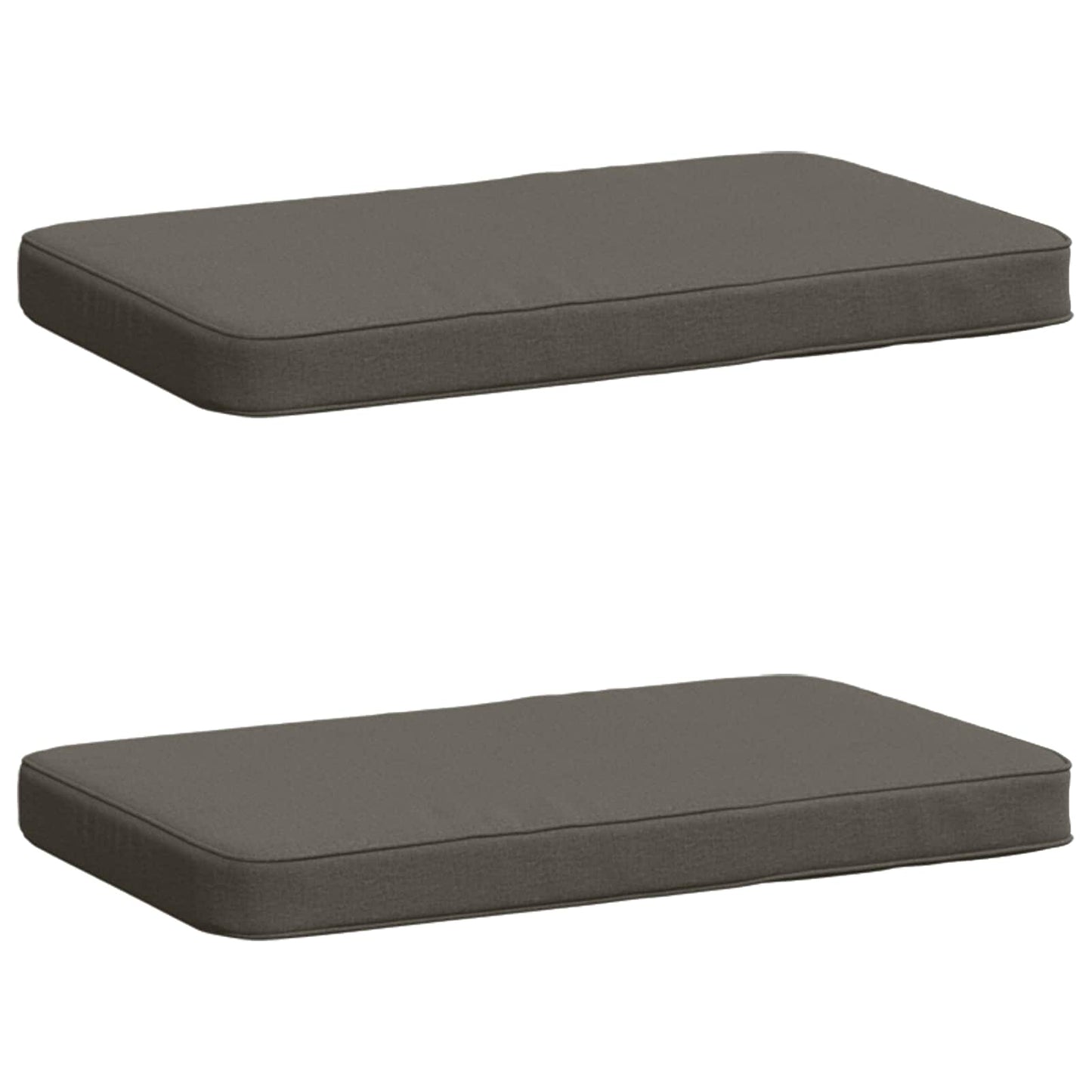 vidaXL Μαξιλάρια Πάγκου 2 Τεμαχίων VUGHT 2 pcs 100% Πολυεστέρας Γκρι