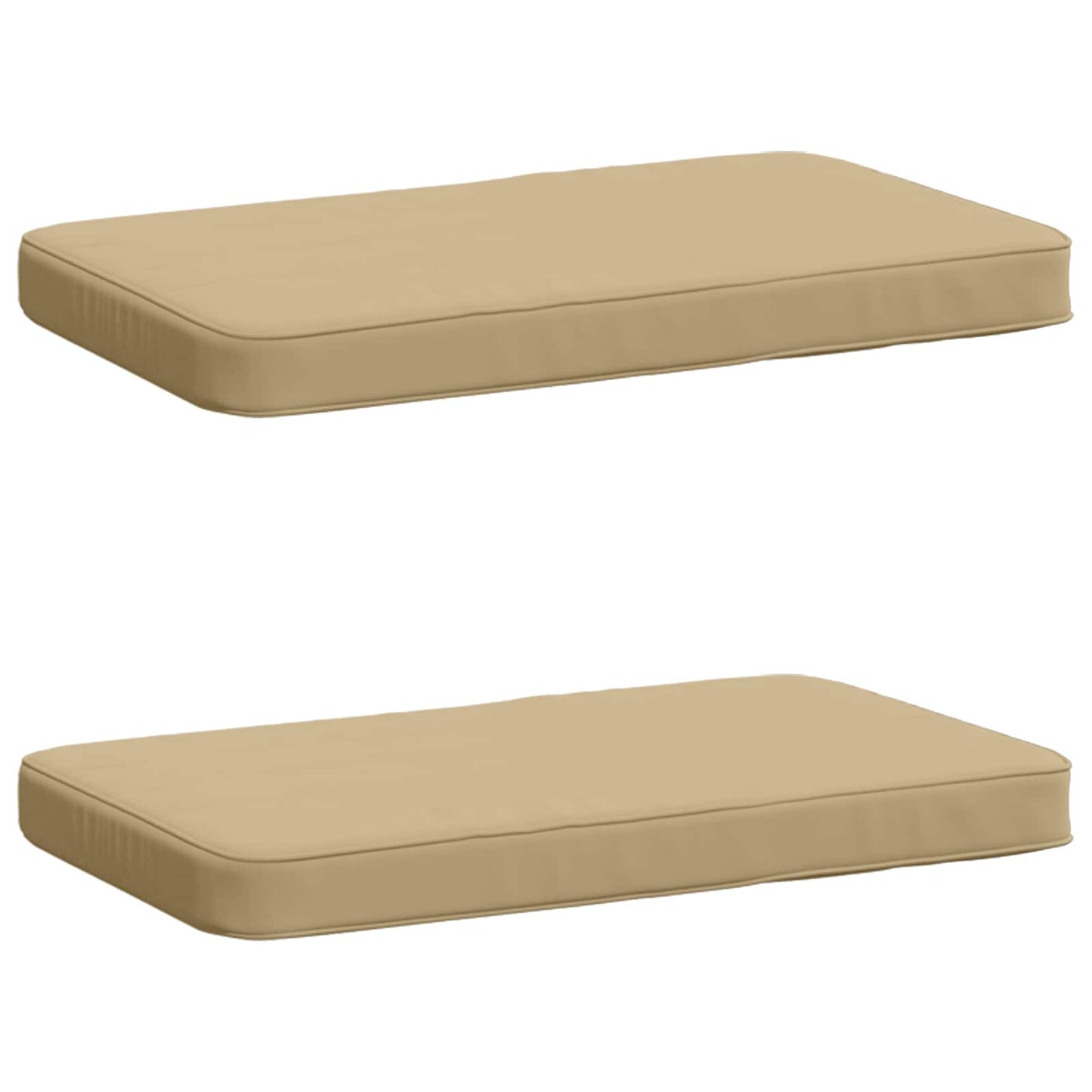 vidaXL Μαξιλάρια Πάγκου 2 Τεμαχίων VUGHT 2 pcs 100% Πολυεστέρας Μπεζ