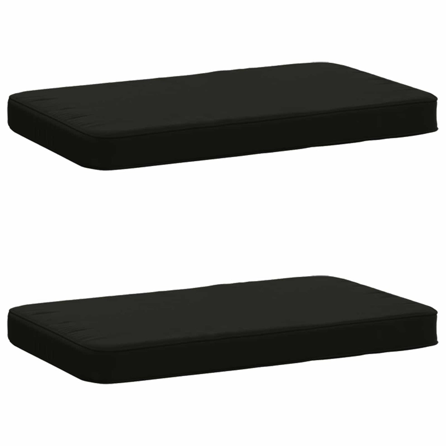 vidaXL Μαξιλάρια Πάγκου 2 Τεμαχίων VUGHT 2 pcs 100% Πολυεστέρας Μαύρο
