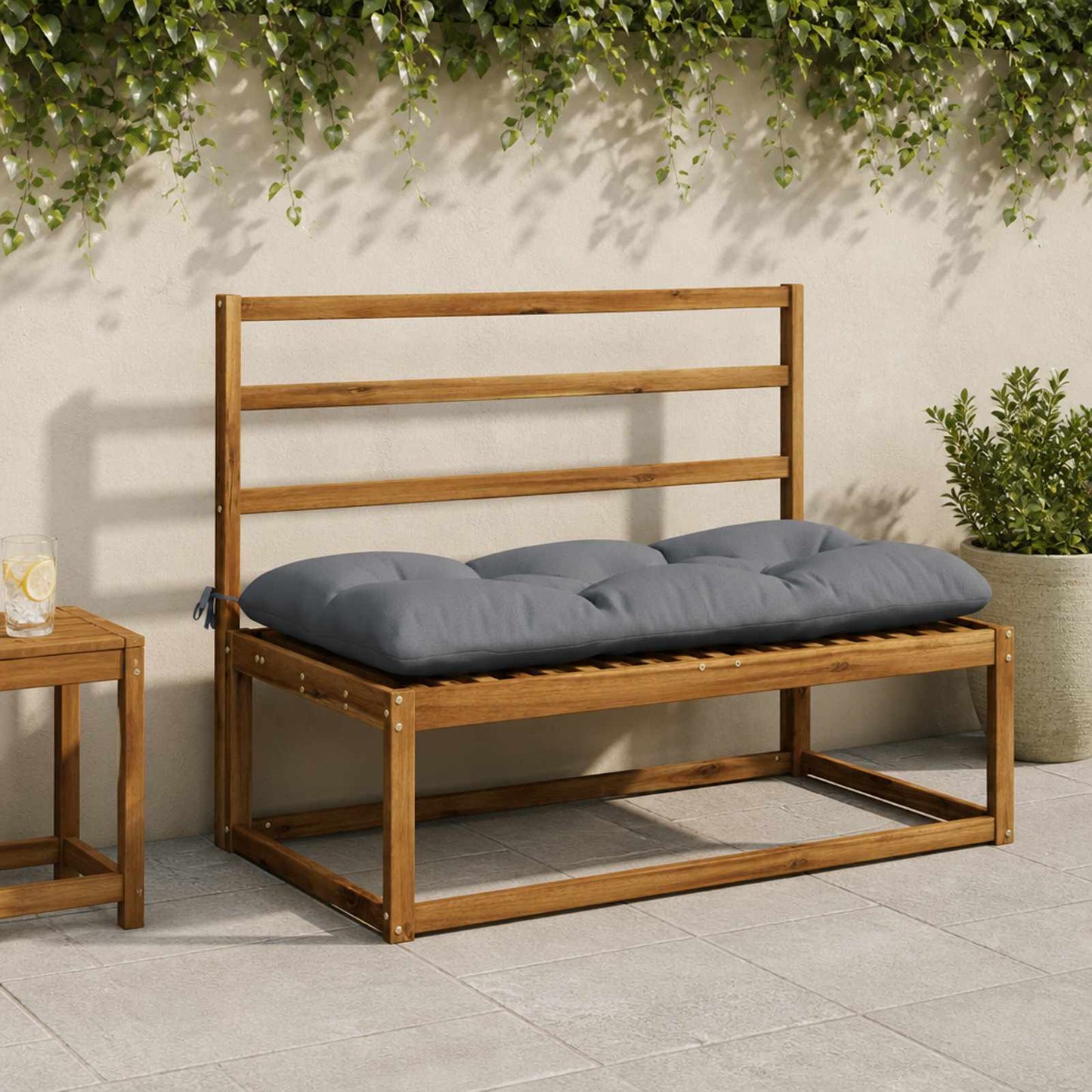 vidaXL Μαξιλάρι πάγκου VIANEN 100% Πολυεστέρας Μπλε 120 x 60 x 12 εκ.