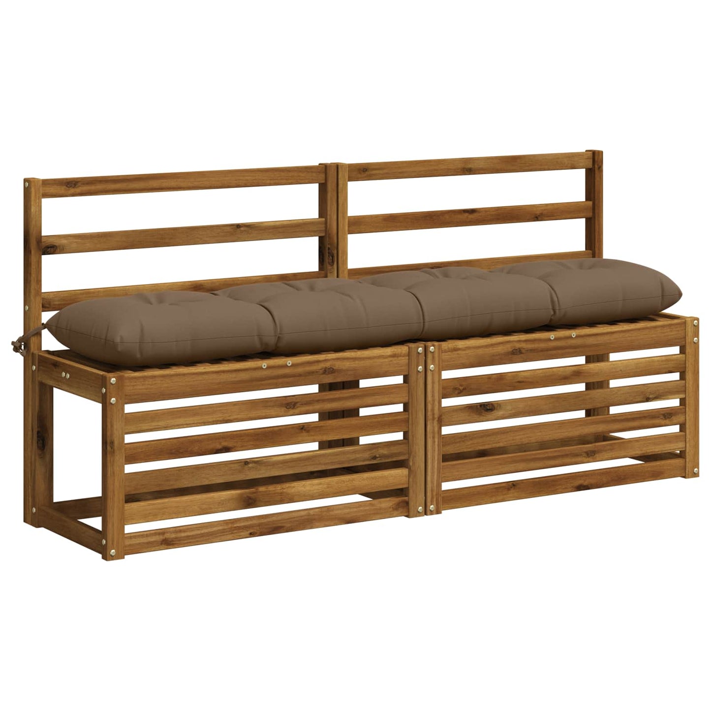 vidaXL Μαξιλάρι πάγκου VIANEN 100% Πολυεστέρας Taupe 150 x 30 x 12 εκ