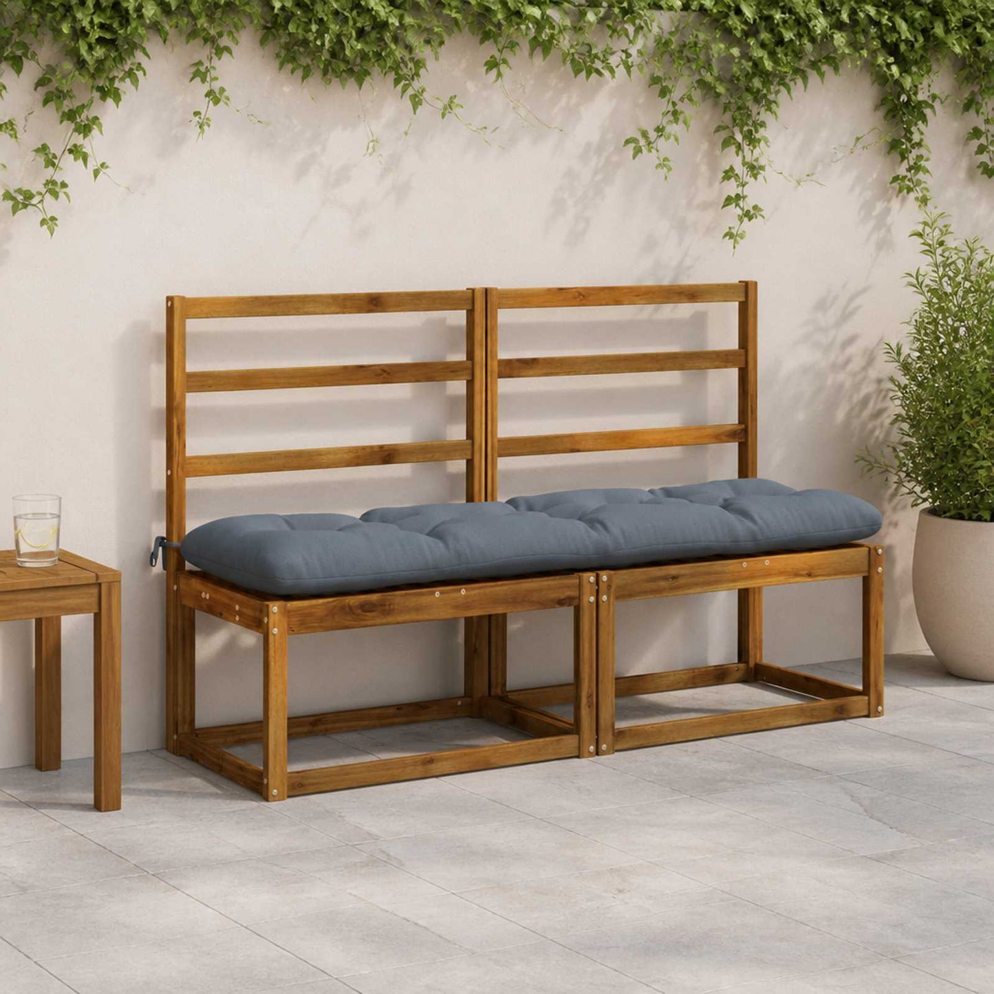 vidaXL Μαξιλάρι πάγκου VIANEN 100% Πολυεστέρας Μπλε 150 x 40 x 12 εκ