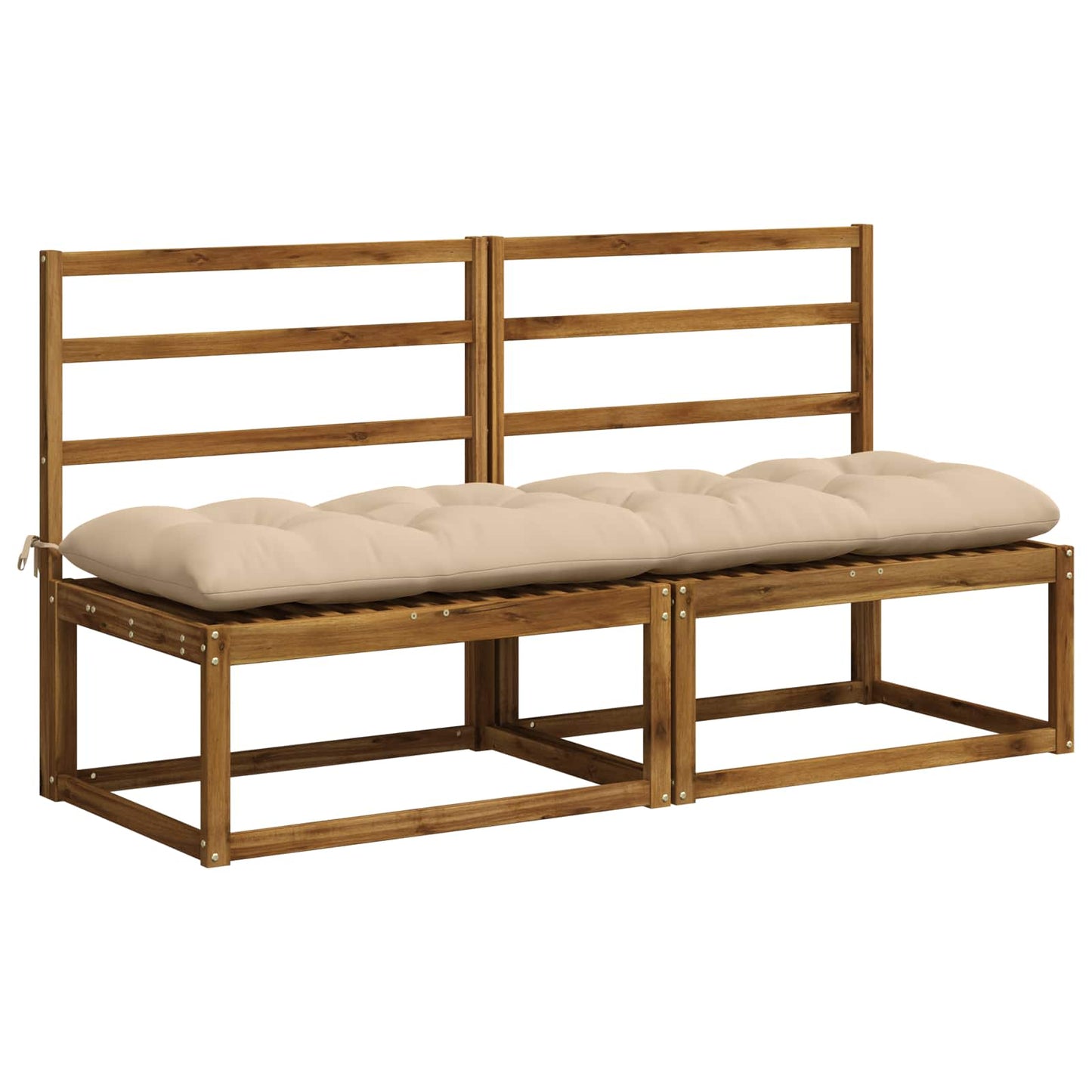 vidaXL Μαξιλάρι πάγκου VIANEN 100% Πολυεστέρας Κρεμ 180 x 50 x 12 εκ