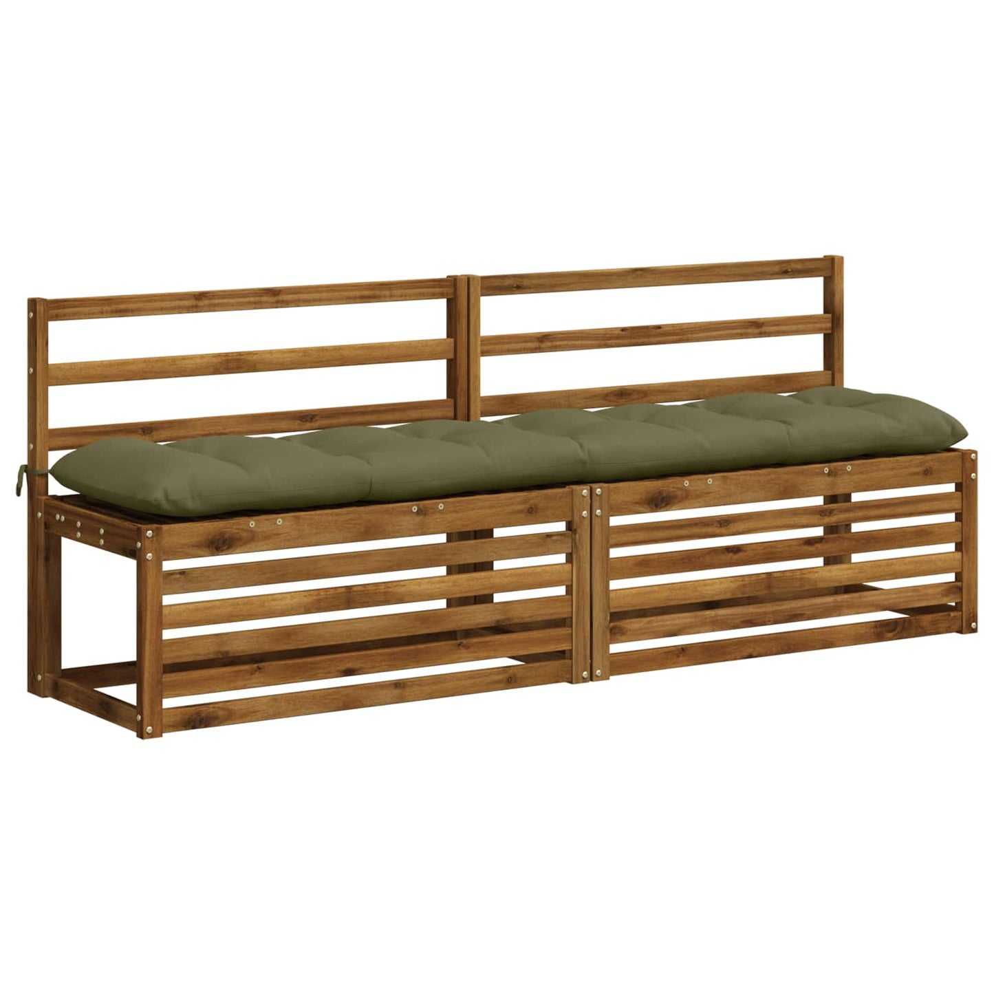 vidaXL Μαξιλάρι πάγκου VIANEN 100% Πολυεστέρας Λαδί 190 x 40 x 12 εκ