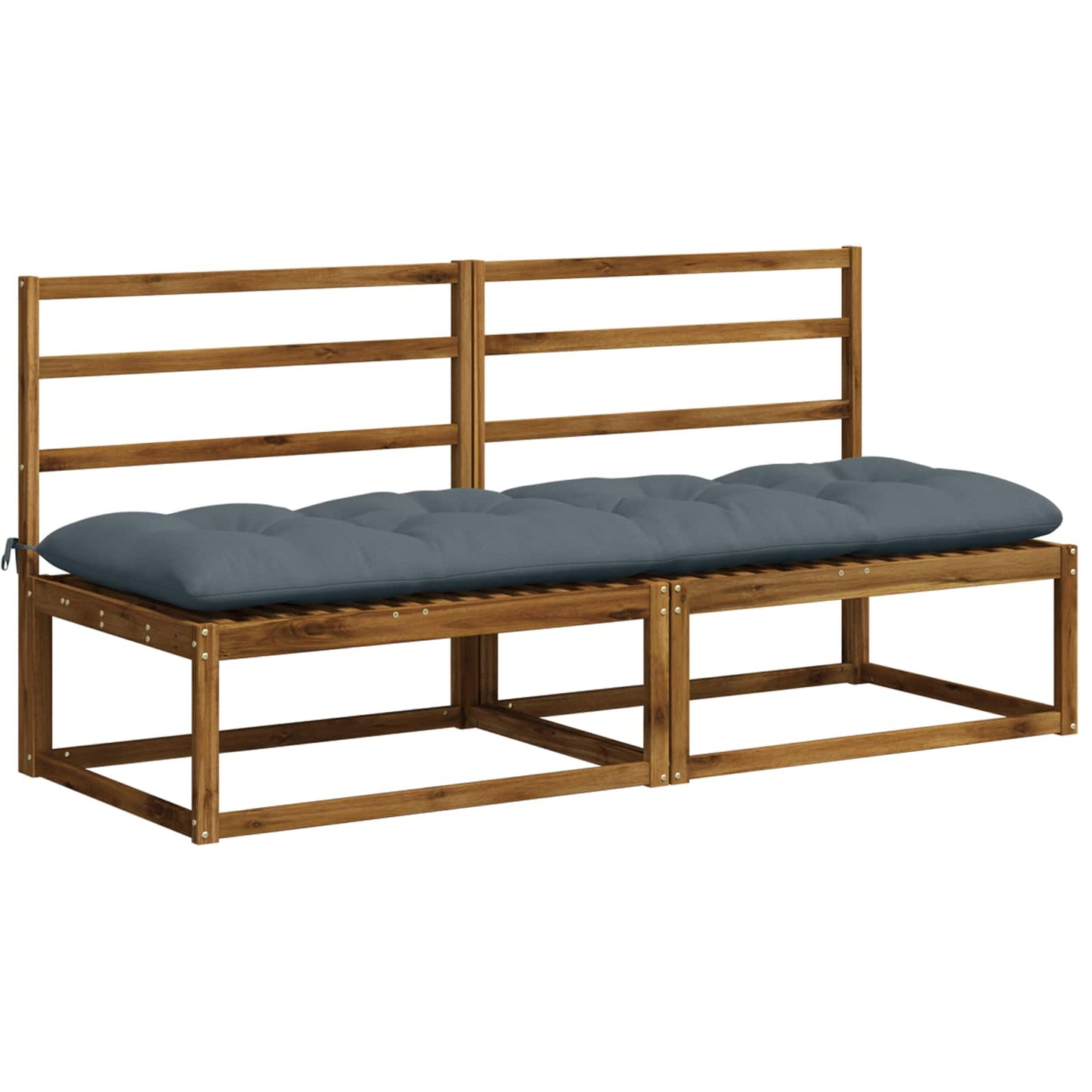 vidaXL Μαξιλάρι πάγκου VIANEN 100% Πολυεστέρας Μπλε 200 x 60 x 12 εκ