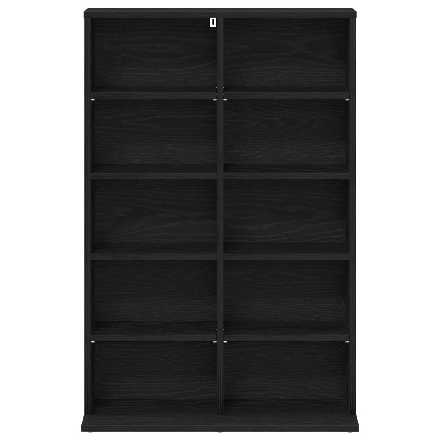 vidaXL Ντουλάπα CD Μαύρη Δρυς 65 x 23,5 x 97,5 εκ. Επεξεργασμένο Ξύλο