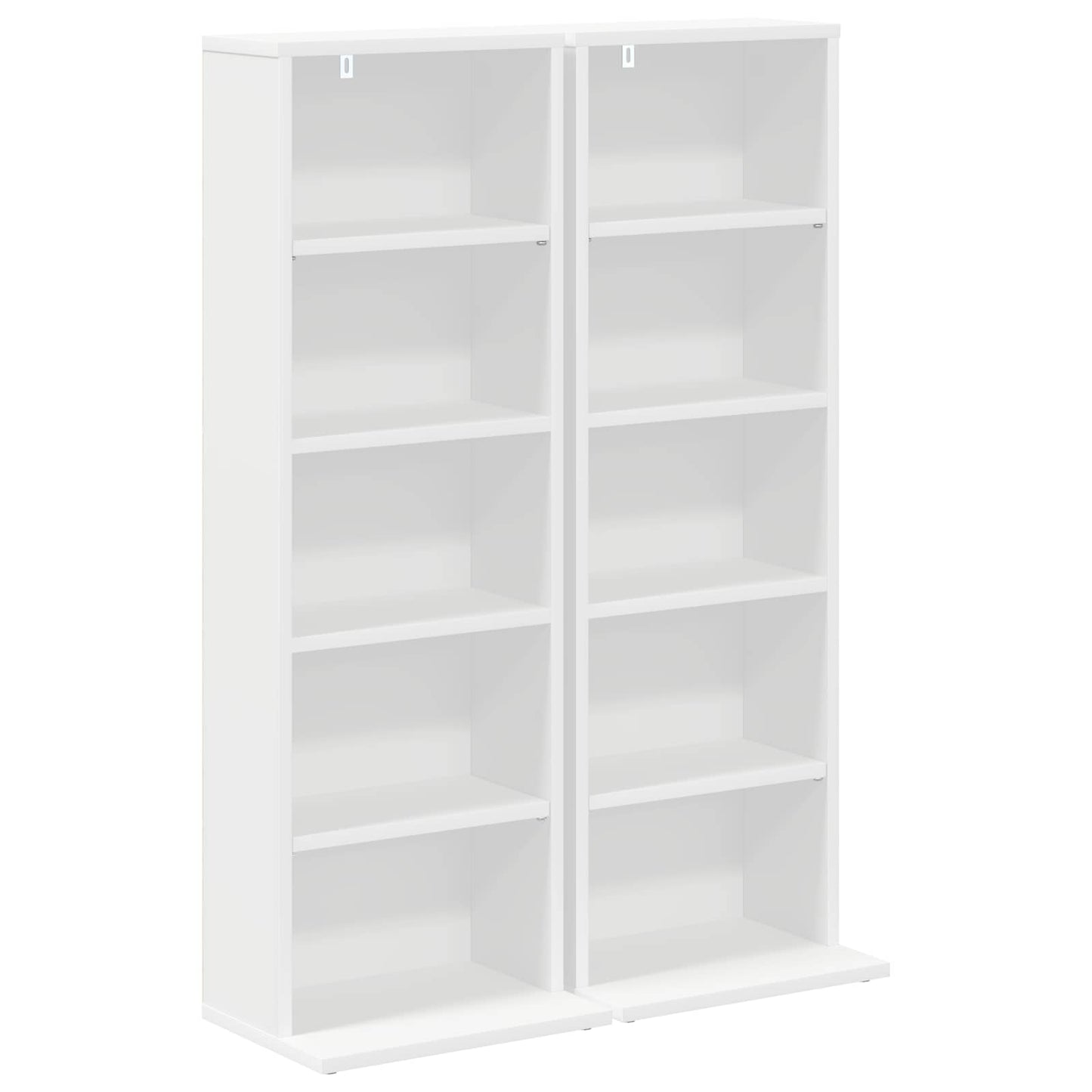 vidaXL Ντουλάπα CD 2 τμχ. Λευκό 33 x 23,5 x 97,5 εκ.