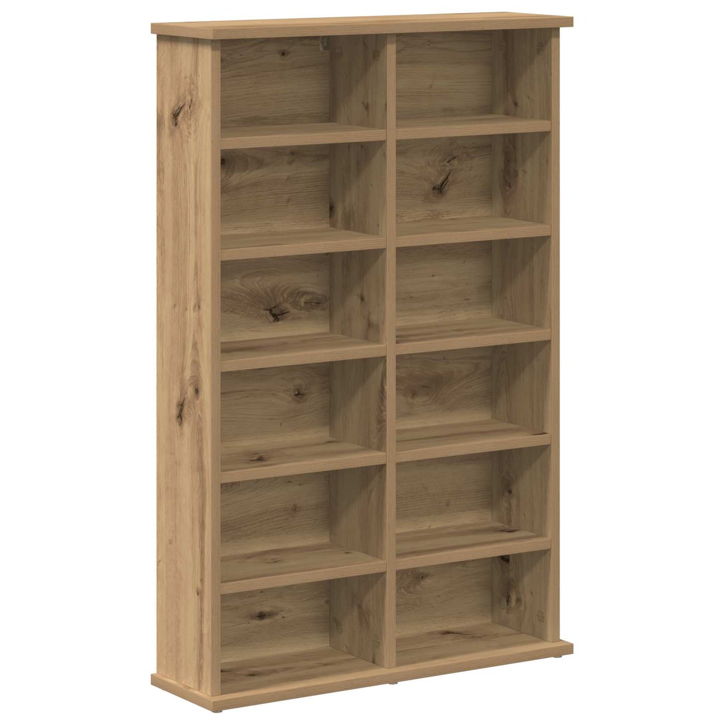 vidaXL Ντουλάπα CD Artisan Δρυς 60 x 17 x 92 εκ. Επεξεργασμένο Ξύλο