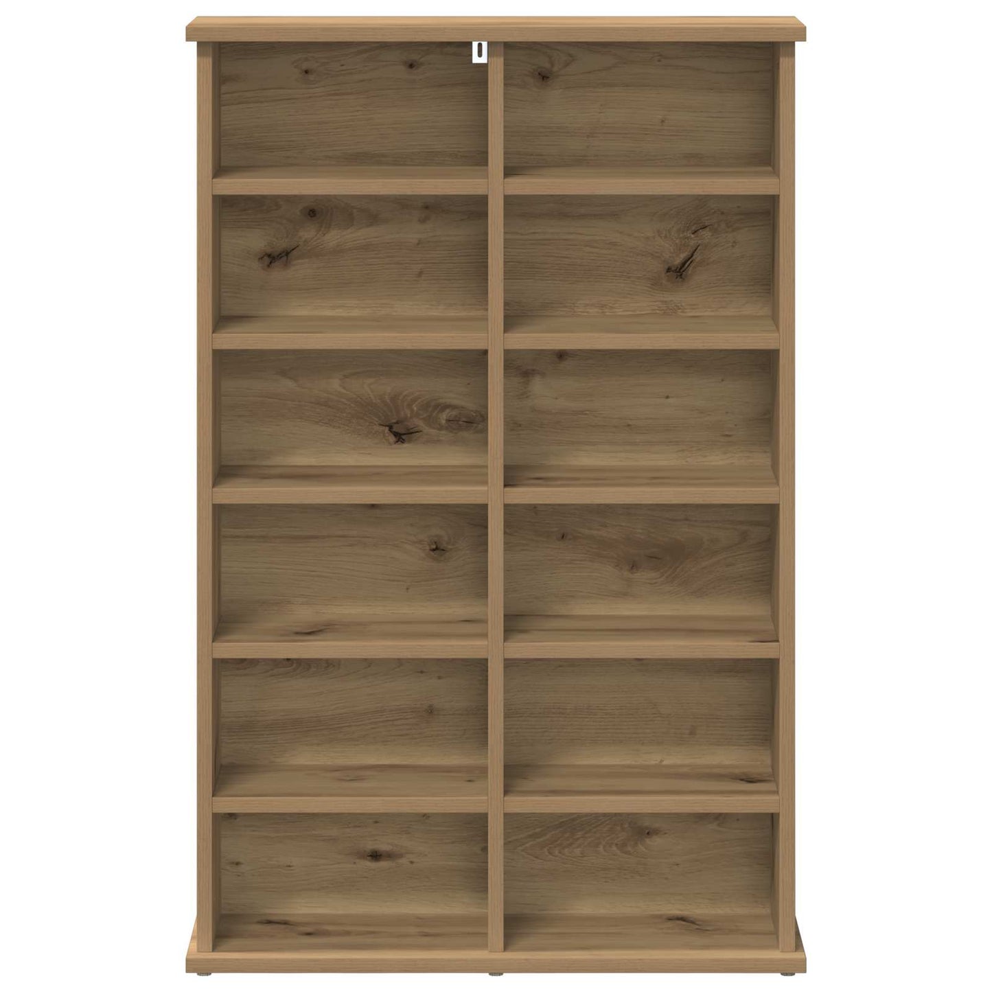 vidaXL Ντουλάπα CD Artisan Δρυς 60 x 17 x 92 εκ. Επεξεργασμένο Ξύλο