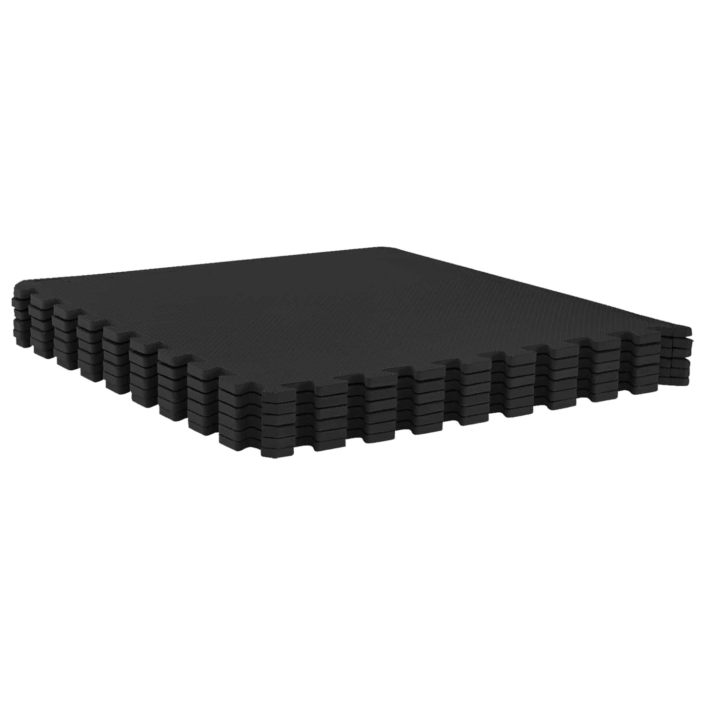 vidaXL Πατάκια 6 τμχ. Μαύρο 2,16 m² Φελιζόλ EVA