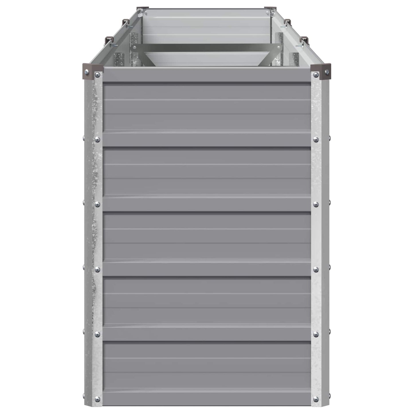 vidaXL Υψωμένο Κρεβάτι Κήπου Γκρι 240 x 40 x 55 εκ.