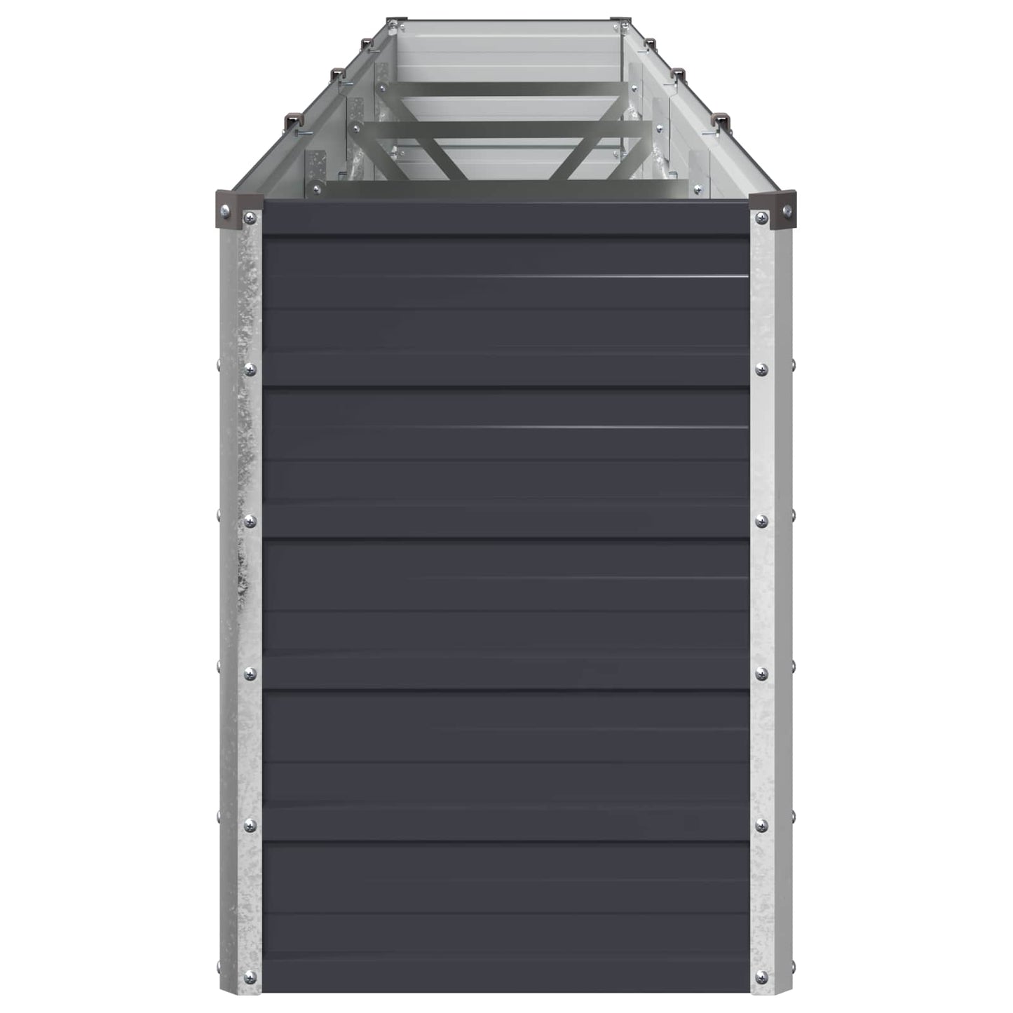 vidaXL Υψωμένο Κρεβάτι Κήπου Ανθρακί 320 x 40 x 55 εκ.