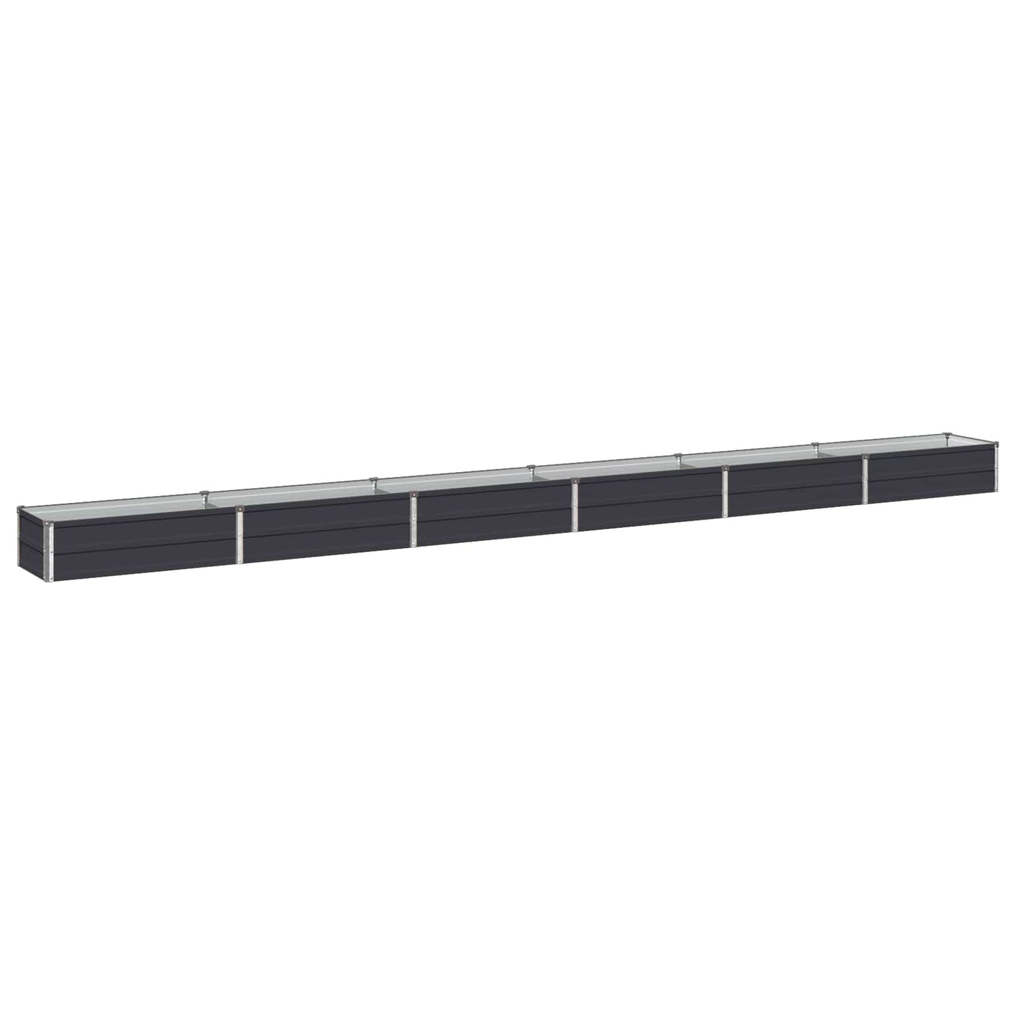 vidaXL Υψωμένο Κρεβάτι Κήπου Ανθρακί 480 x 40 x 24 εκ.
