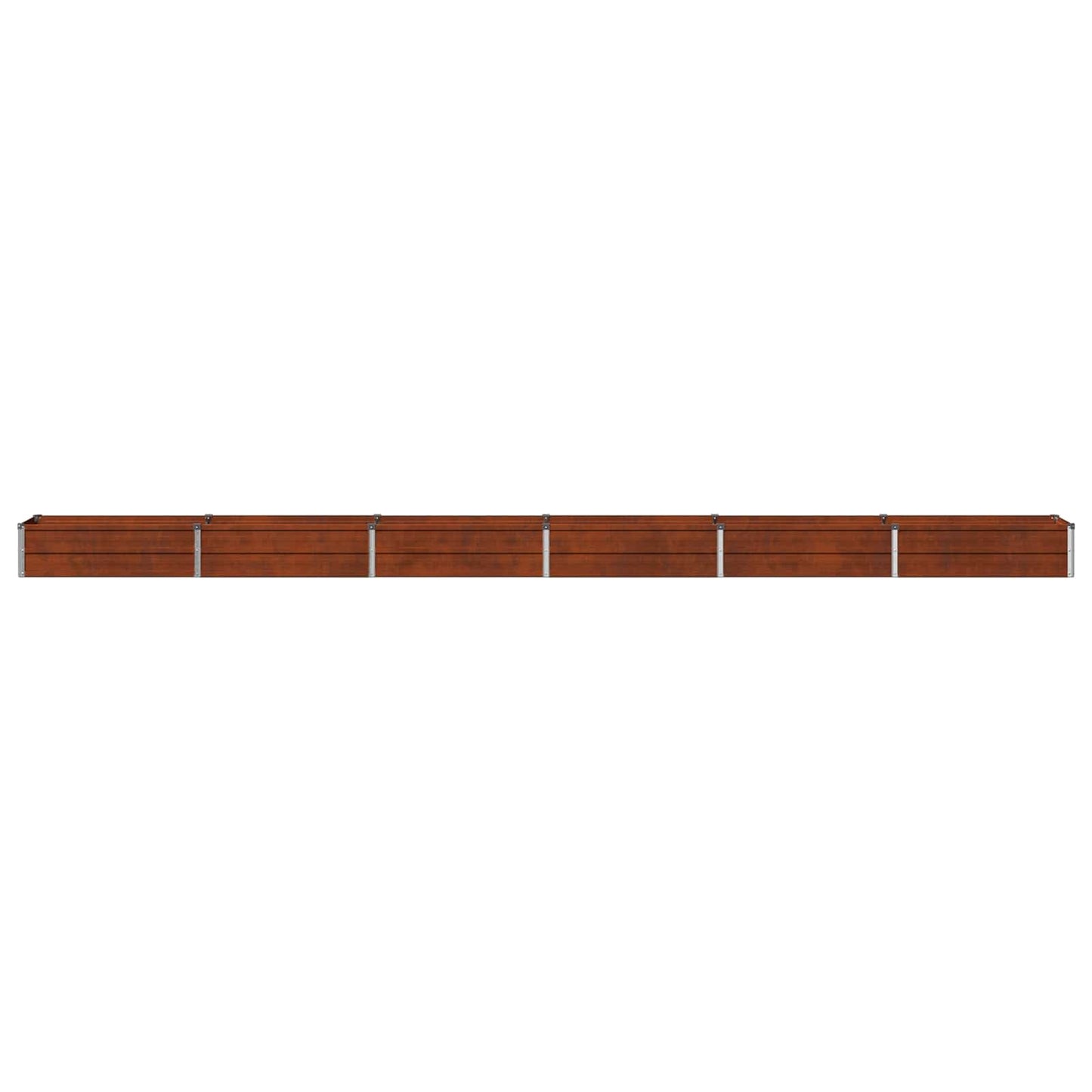 vidaXL Υψωμένο Κρεβάτι Κήπου Σκ rusty 480 x 40 x 24 εκ. κοντόν
