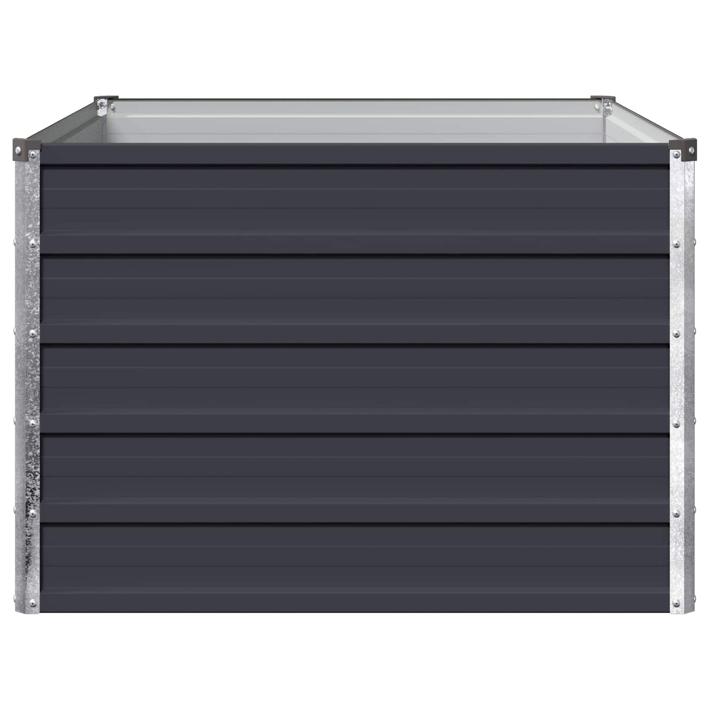 vidaXL Υψωμένο Κρεβάτι Κήπου Ανθρακί 100 x 80 x 55 εκ.