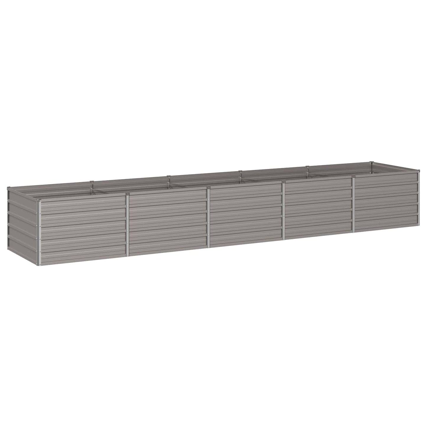 vidaXL Υψωμένο Κρεβάτι Κήπου Σκ rusty 400 x 80 x 55 εκ. κοντόν