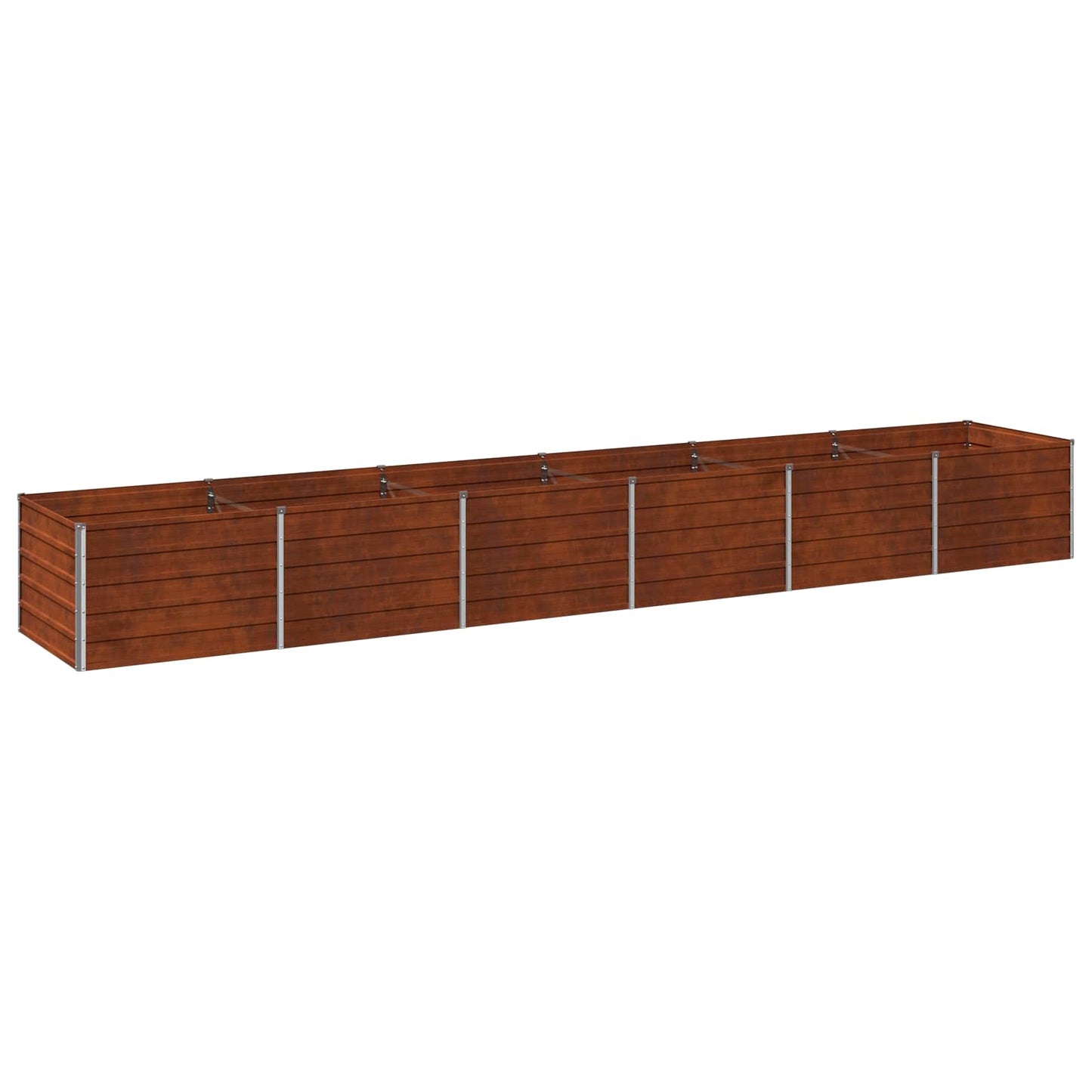 vidaXL Υψωμένο Κρεβάτι Κήπου Σκ rusty 480 x 80 x 55 εκ. κοντόν