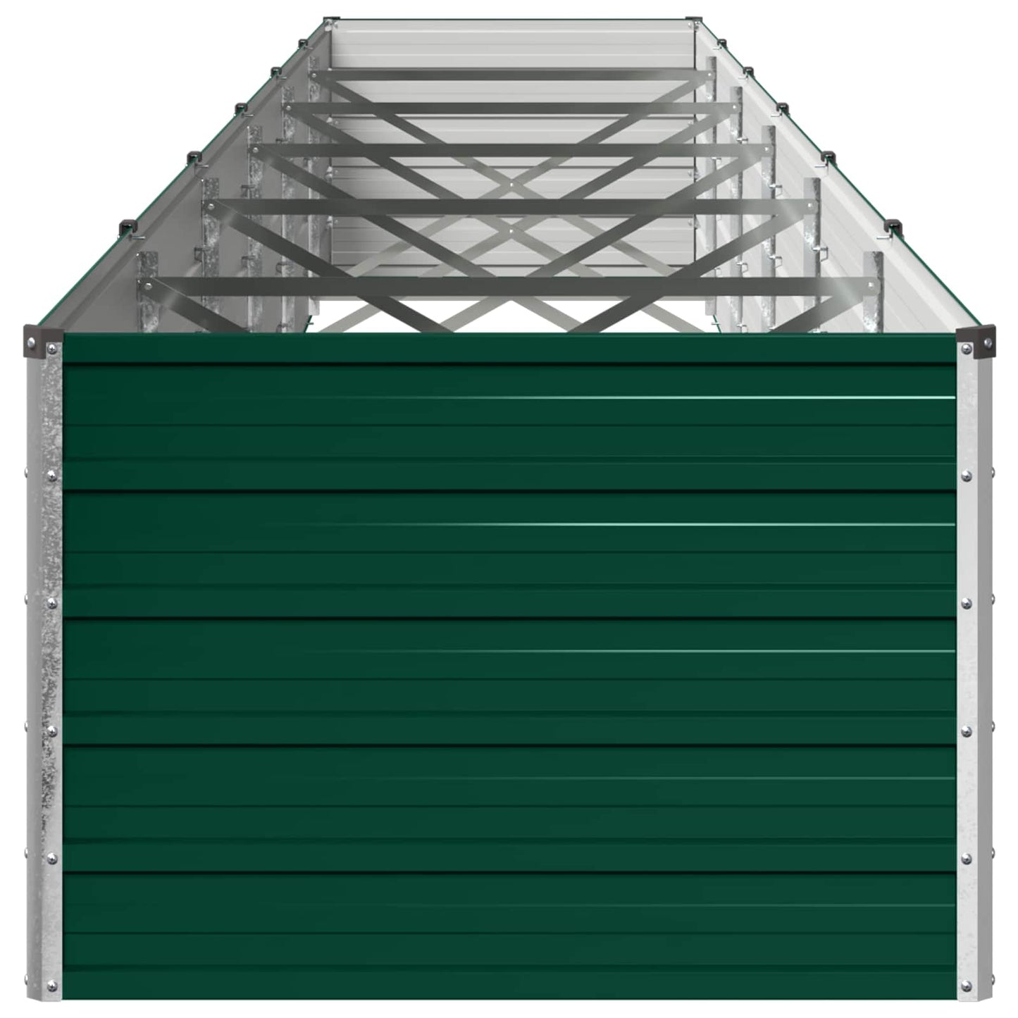 vidaXL Υψωμένο Κρεβάτι Κήπου Πράσινο 600 x 80 x 55 εκ.