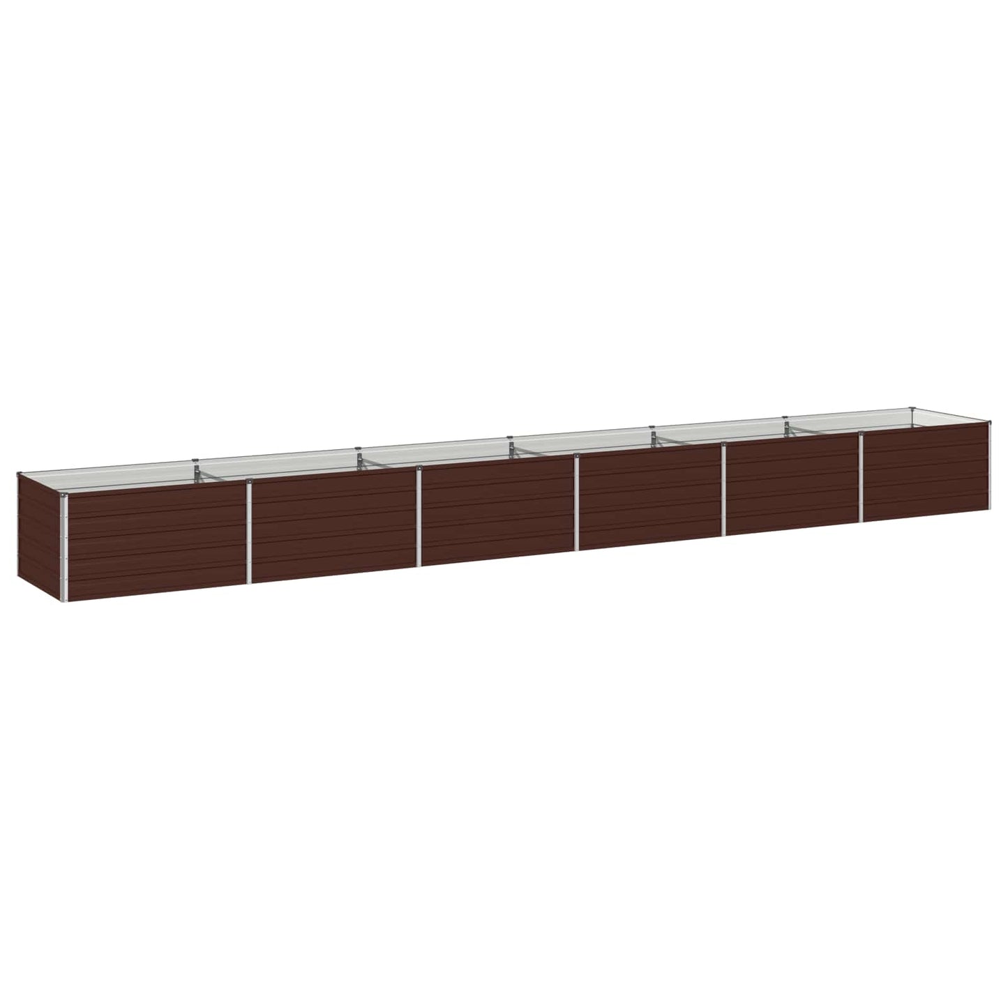 vidaXL Υψωμένο Κρεβάτι Κήπου Καφέ 600 x 80 x 55 εκ.