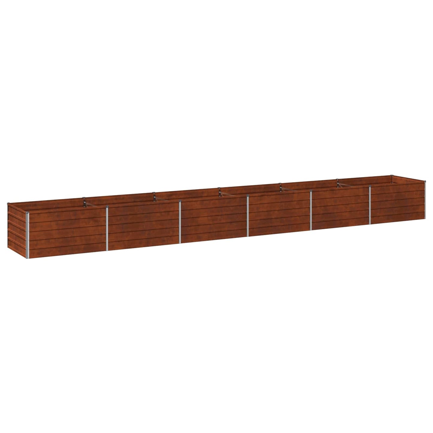 vidaXL Υψωμένο Κρεβάτι Κήπου Σκ rusty 600 x 80 x 55 εκ. κοντόν