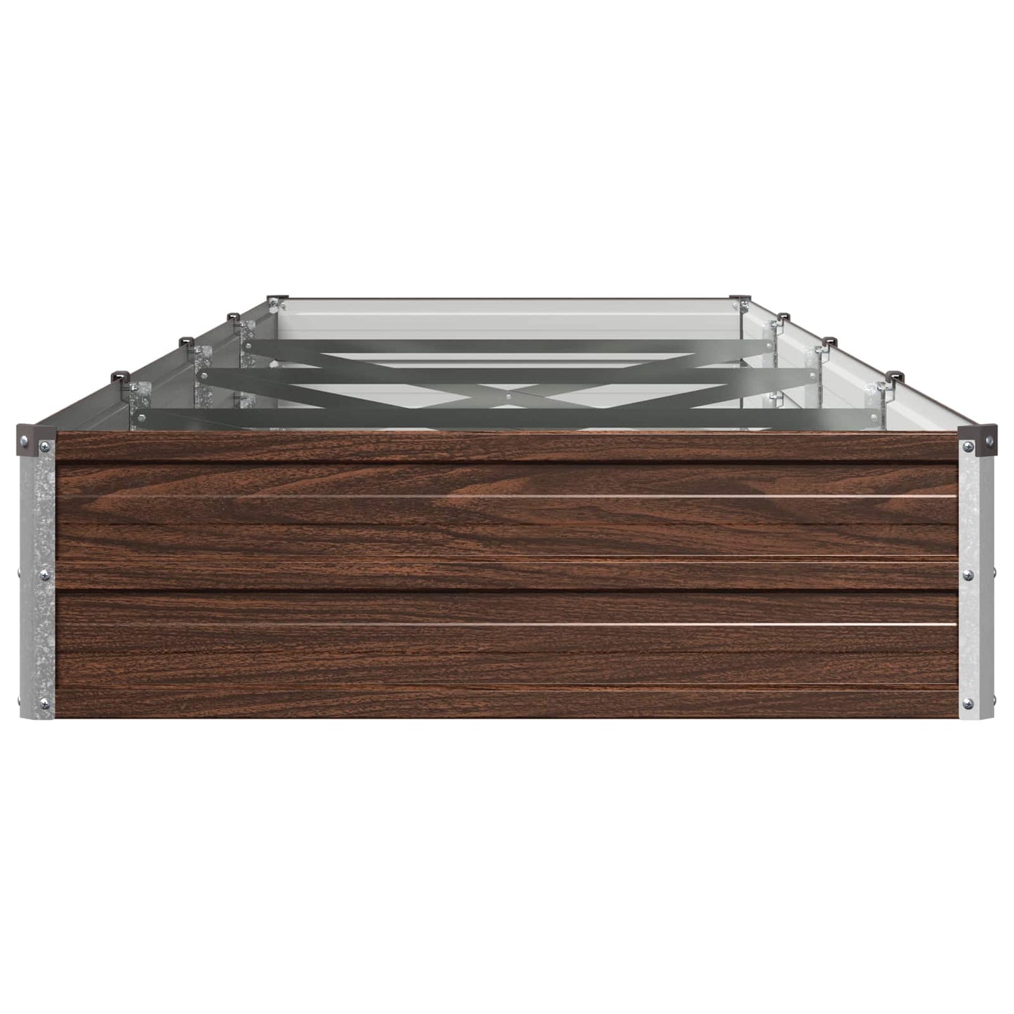 vidaXL Υψωμένο Κρεβάτι Κήπου Μαύρο 320 x 80 x 24 εκ.