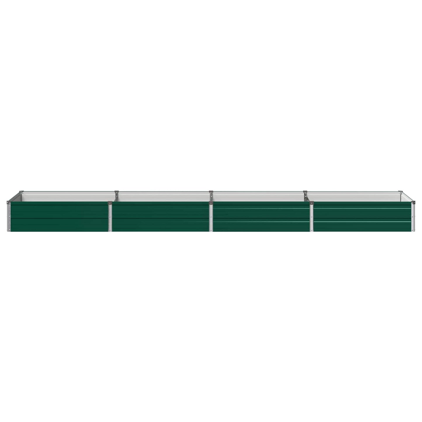 vidaXL Υψωμένο Κρεβάτι Κήπου Πράσινο 320 x 80 x 24 εκ.