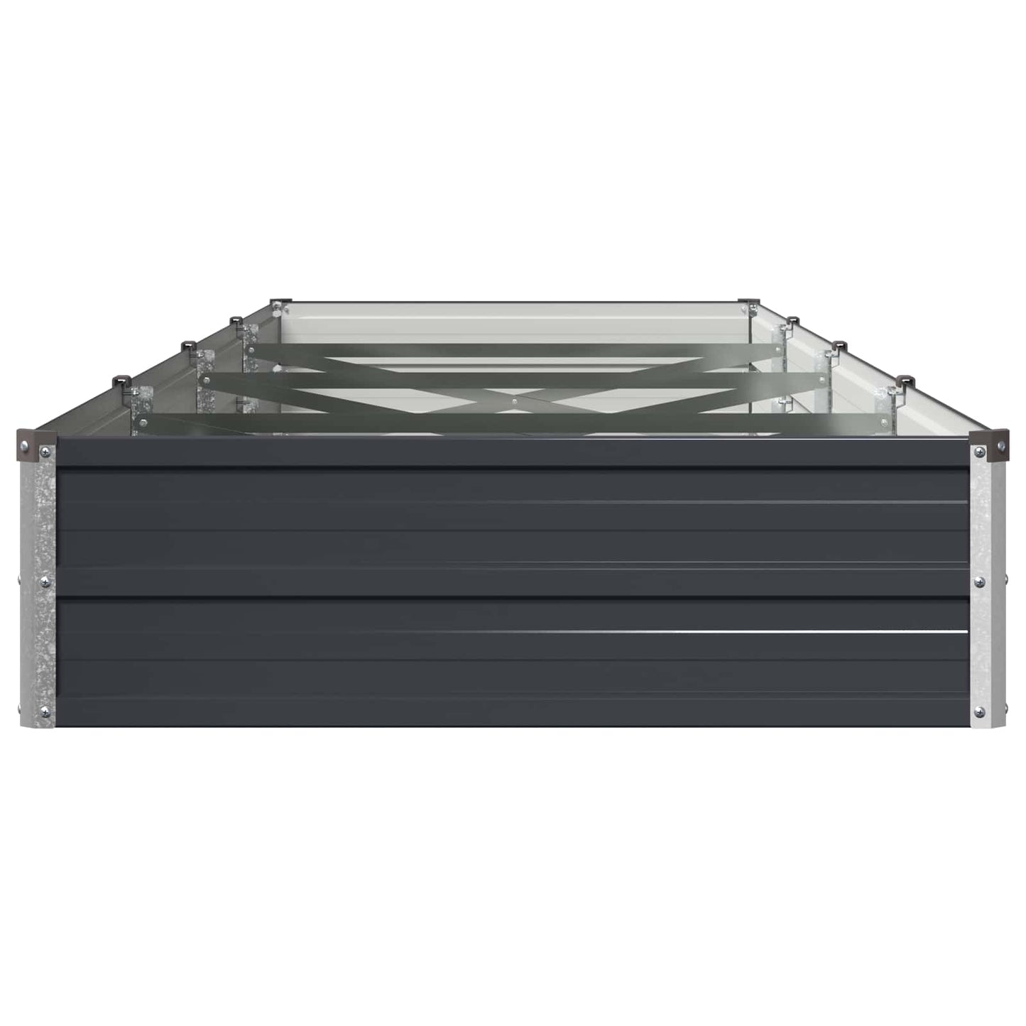 vidaXL Υψωμένο Κρεβάτι Κήπου Ανθρακί 320 x 80 x 24 εκ.