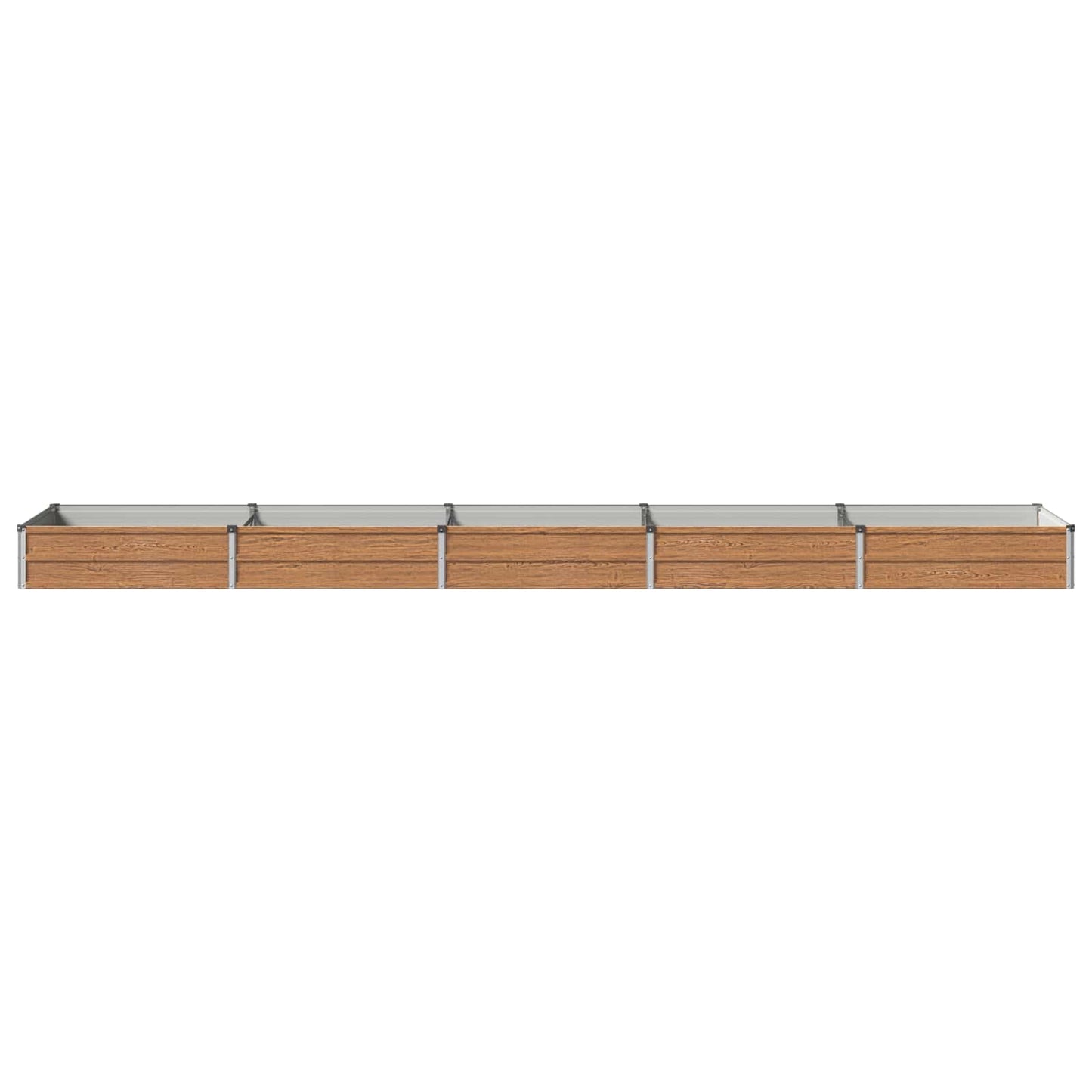 vidaXL Υψωμένο Κρεβάτι Κήπου Ξύλινο Καφέ 400 x 80 x 24 εκ.