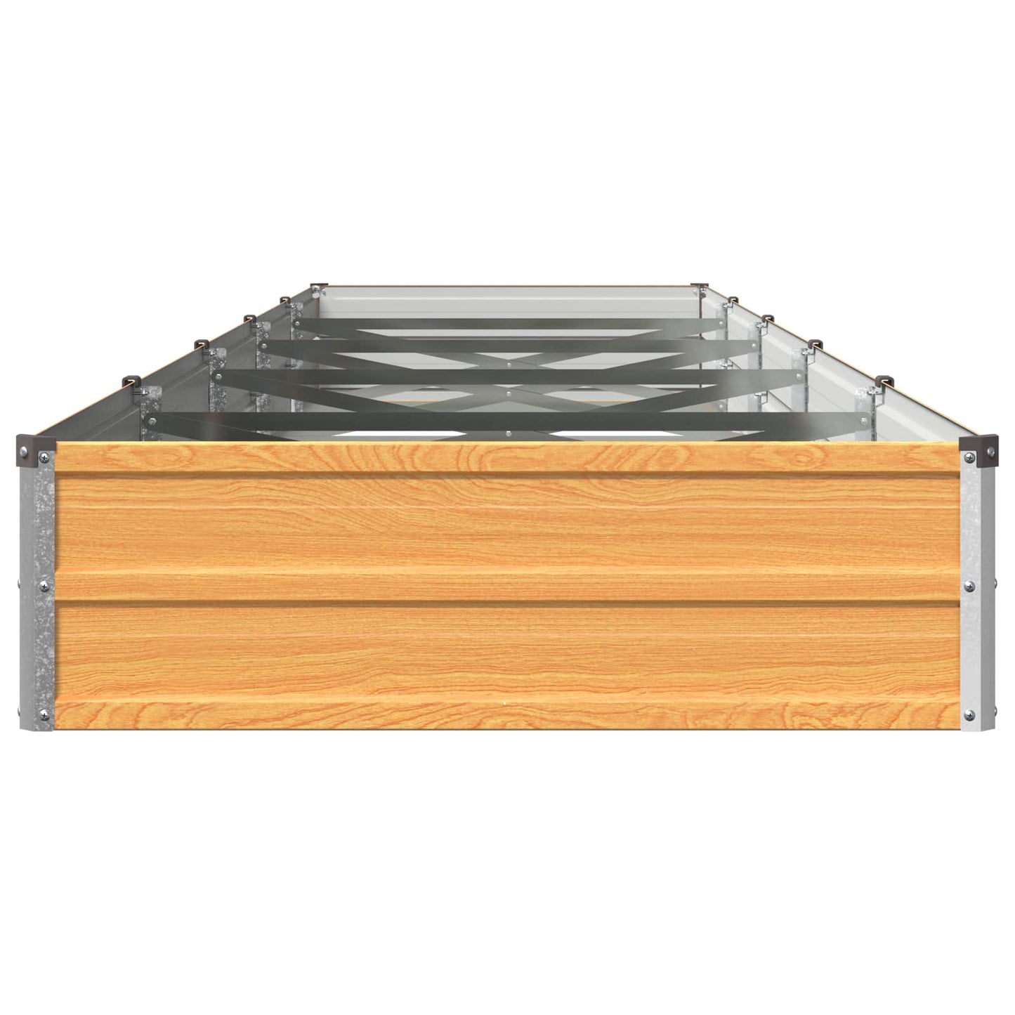vidaXL Υψωμένο Κρεβάτι Κήπου Φυσικό 400 x 80 x 24 εκ.