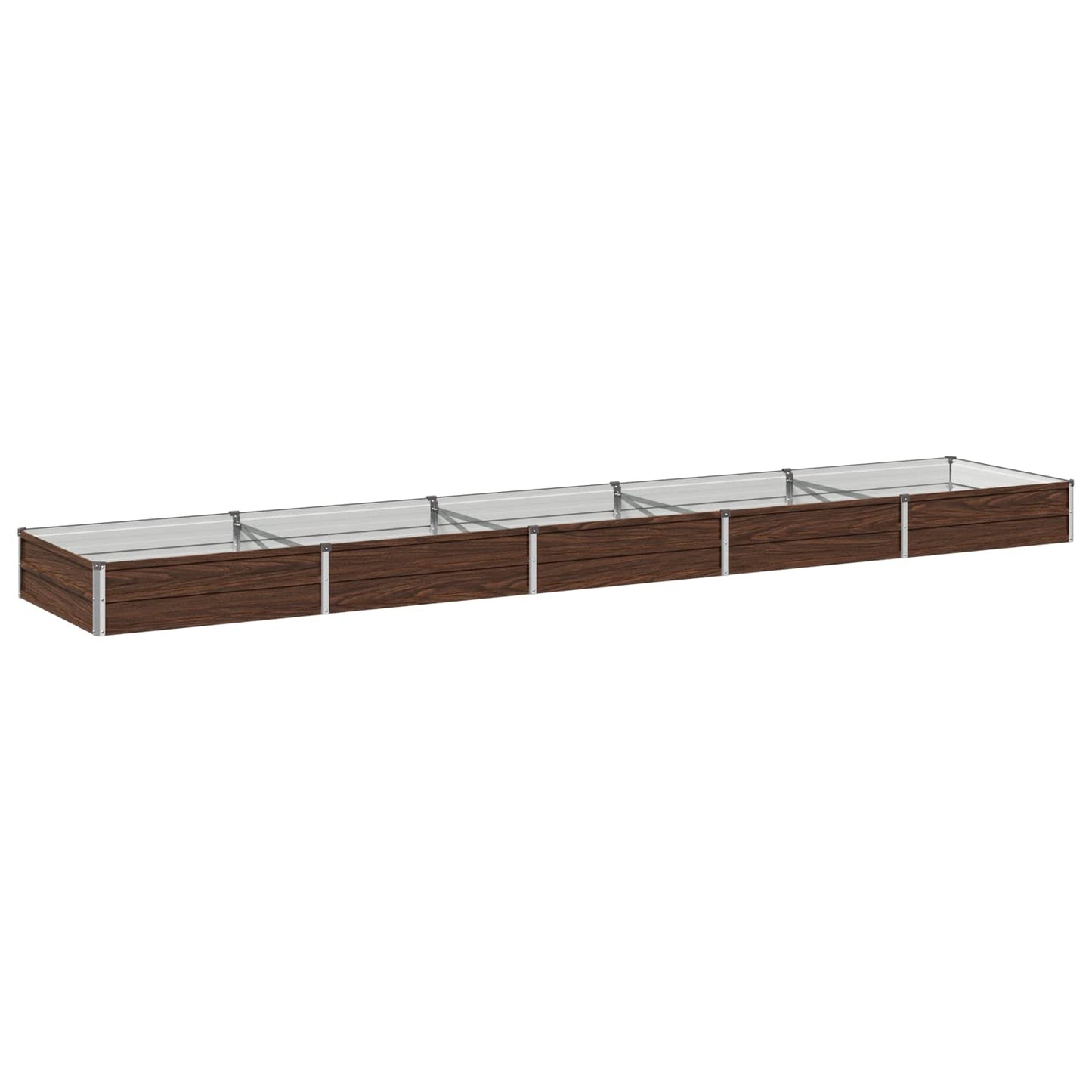 vidaXL Υψωμένο Κρεβάτι Κήπου Μαύρο 400 x 80 x 24 εκ.