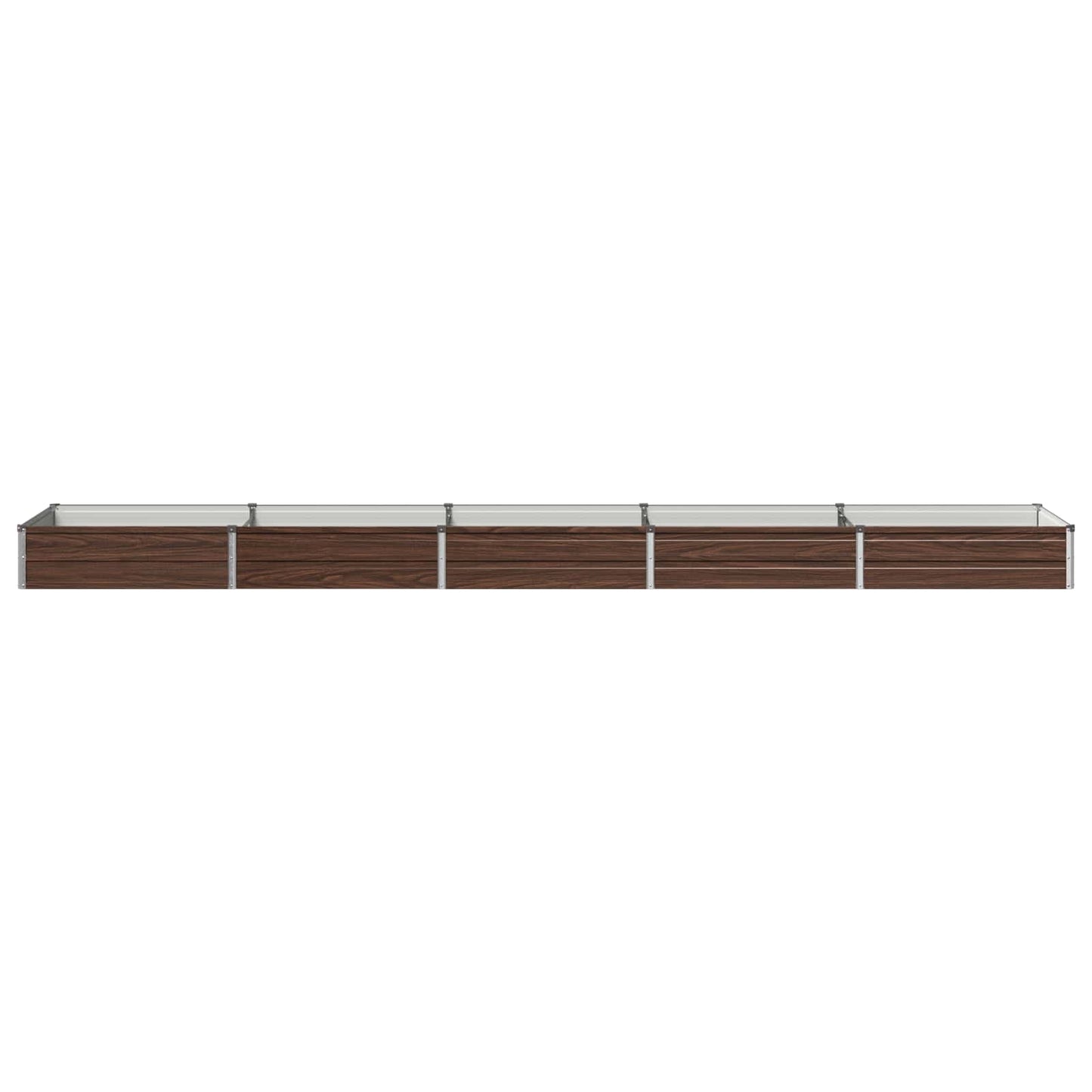 vidaXL Υψωμένο Κρεβάτι Κήπου Μαύρο 400 x 80 x 24 εκ.