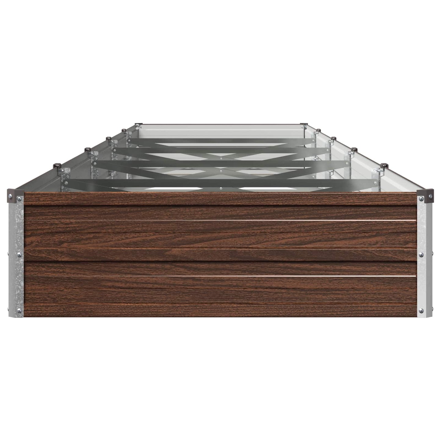 vidaXL Υψωμένο Κρεβάτι Κήπου Μαύρο 400 x 80 x 24 εκ.