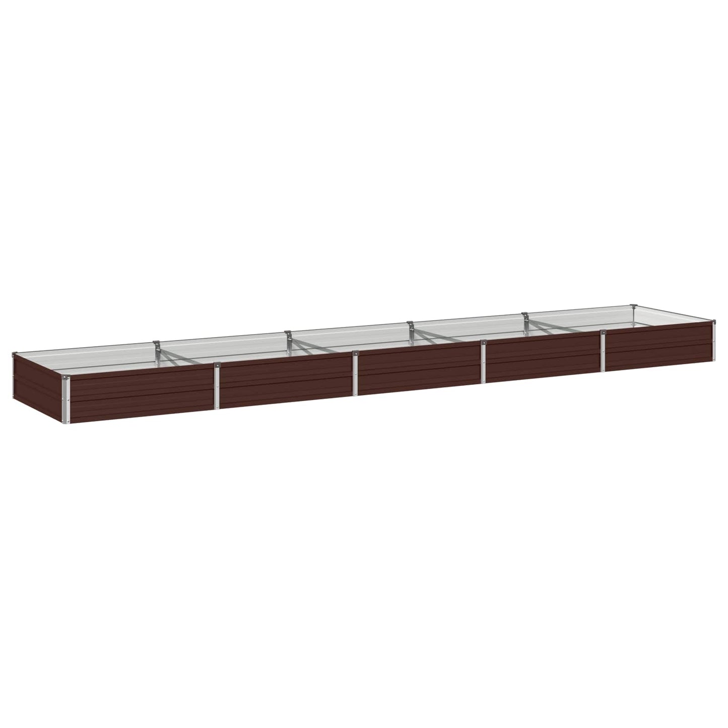 vidaXL Υψωμένο Κρεβάτι Κήπου Καφέ 400 x 80 x 24 εκ.