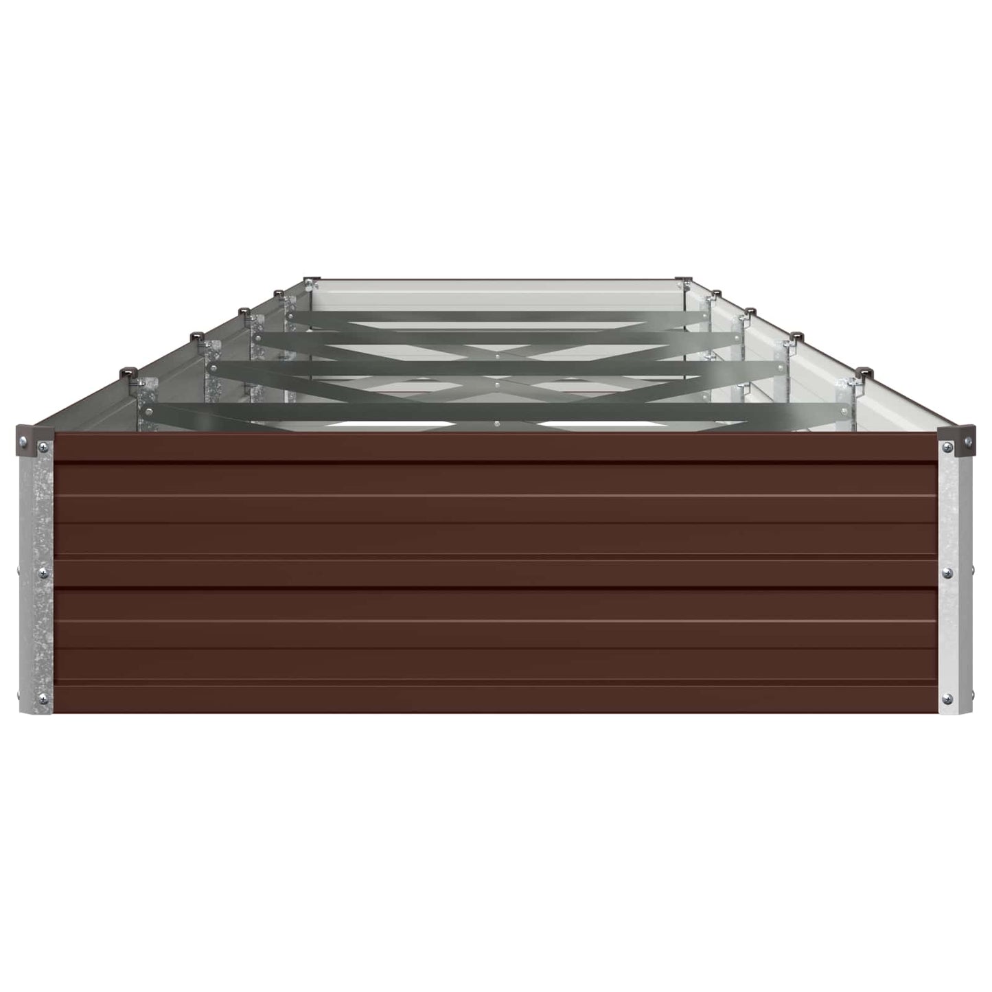 vidaXL Υψωμένο Κρεβάτι Κήπου Καφέ 400 x 80 x 24 εκ.