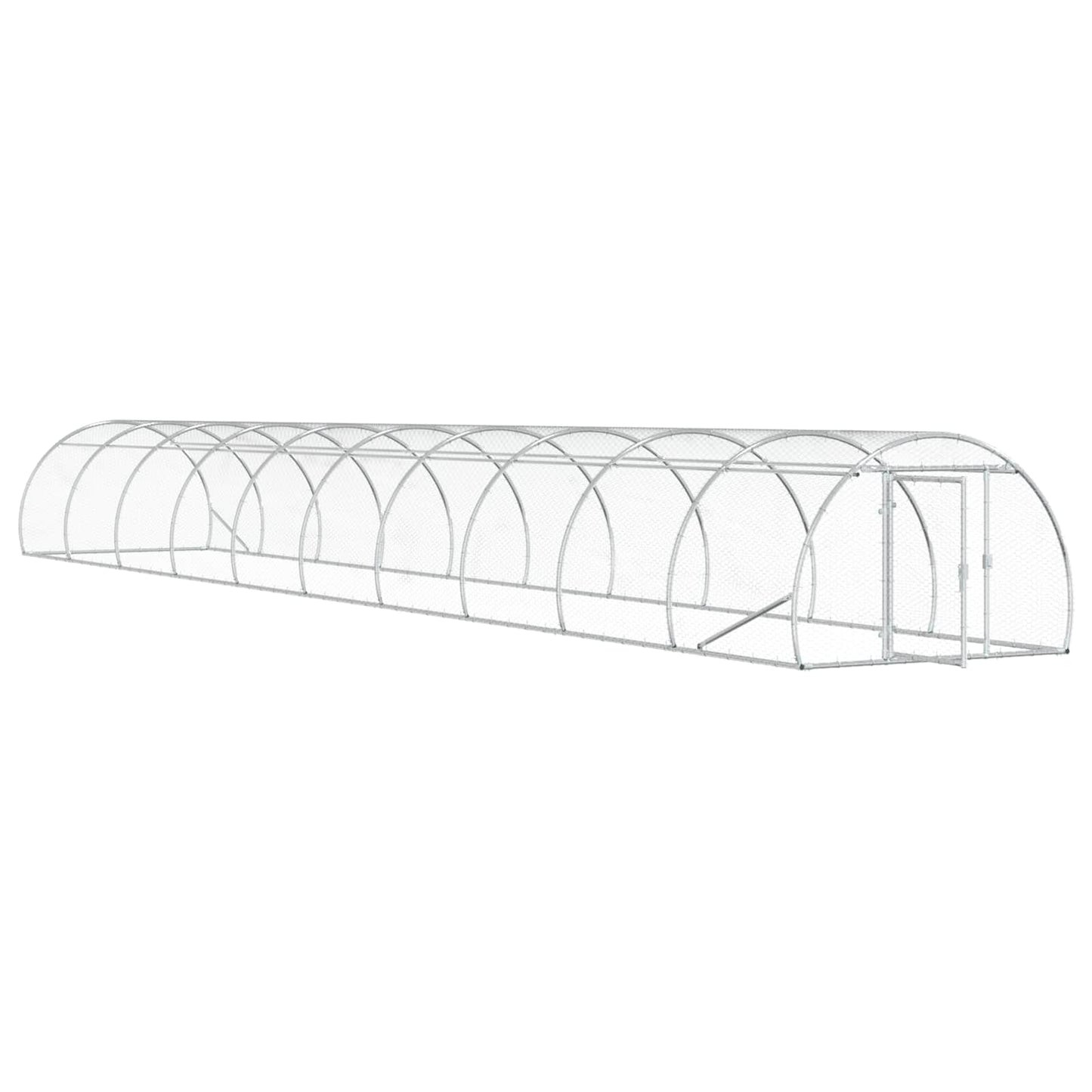 vidaXL Κοτέτσι Ασημί 1000 x 150 x 100 εκ. Γαλβανισμένος Χάλυβας