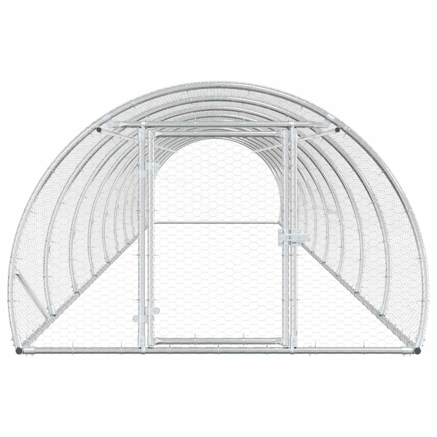 vidaXL Κοτέτσι Ασημί 1000 x 150 x 100 εκ. Γαλβανισμένος Χάλυβας