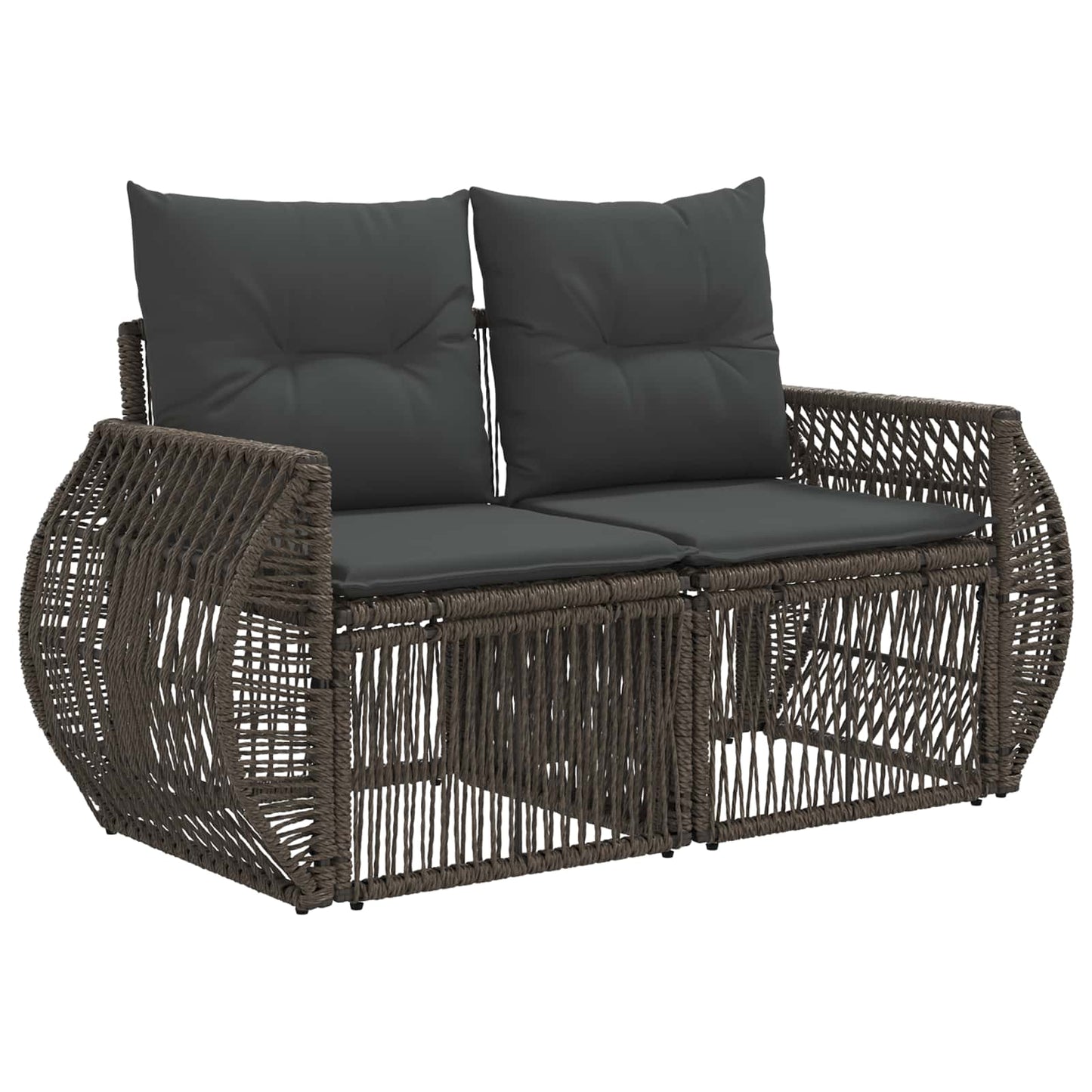 vidaXL Σετ Καναπέ Κήπου 9 τμχ. 9-θέσια Γκρι και Σκούρο Γκρι
