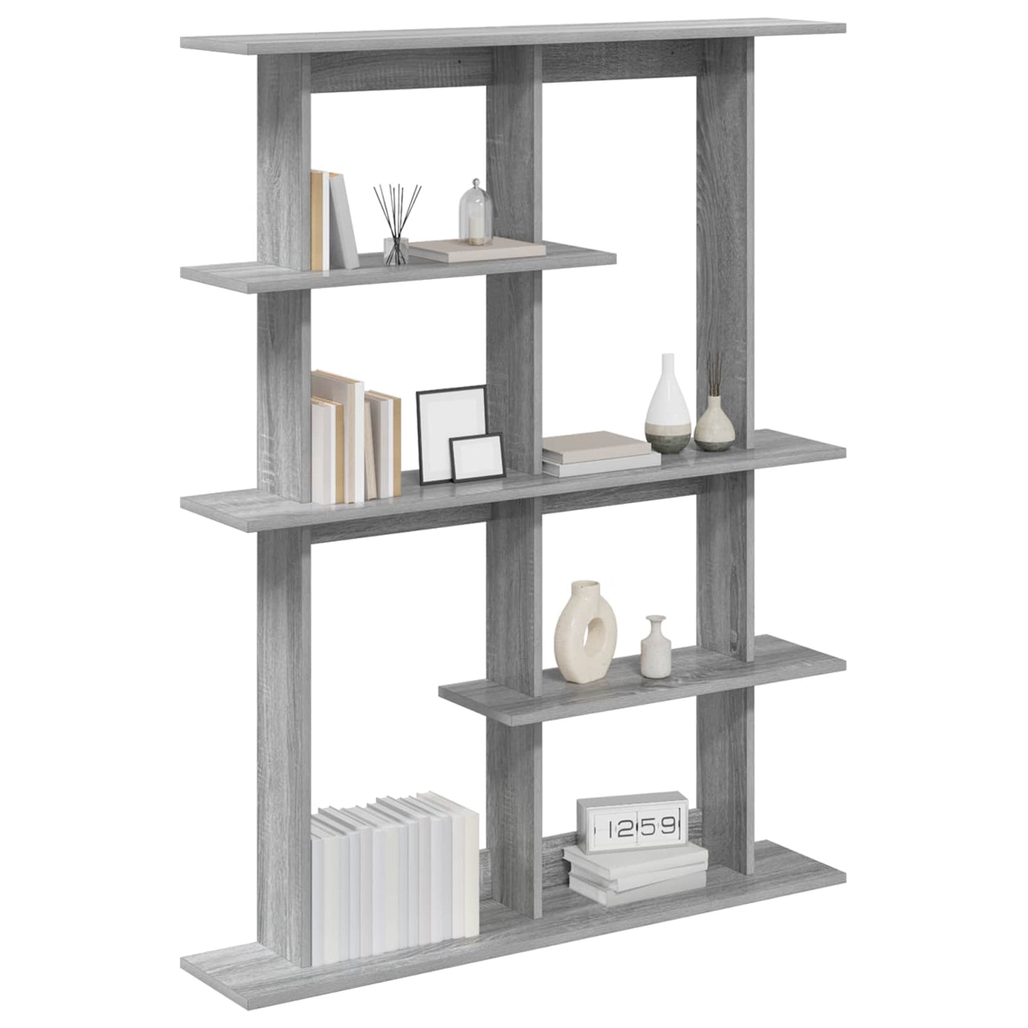 vidaXL Ράφι Τοίχου Γκρι Sonoma 102 x 20 x 130 εκ.