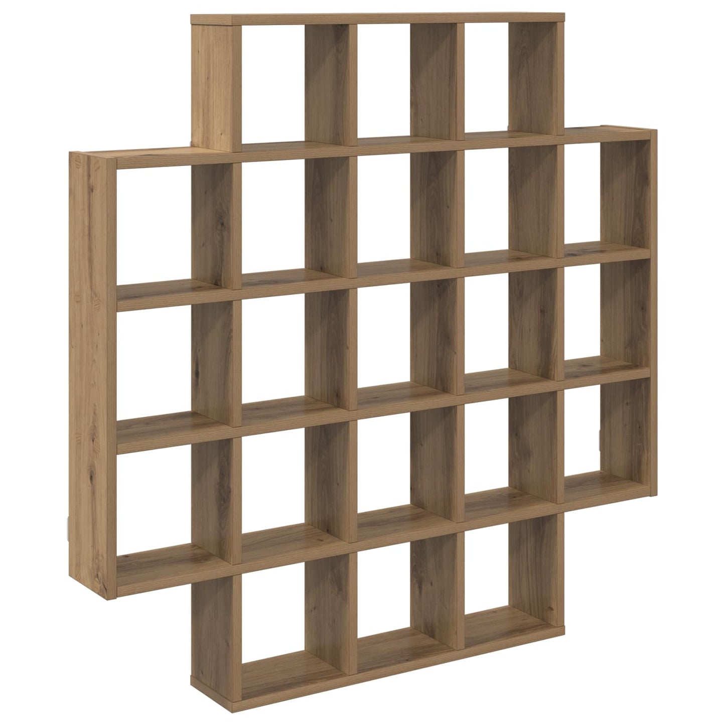 vidaXL Ράφι Τοίχου Artisan Δρυς 100 x 13 x 100 εκ Επεξεργασμένο Ξύλο