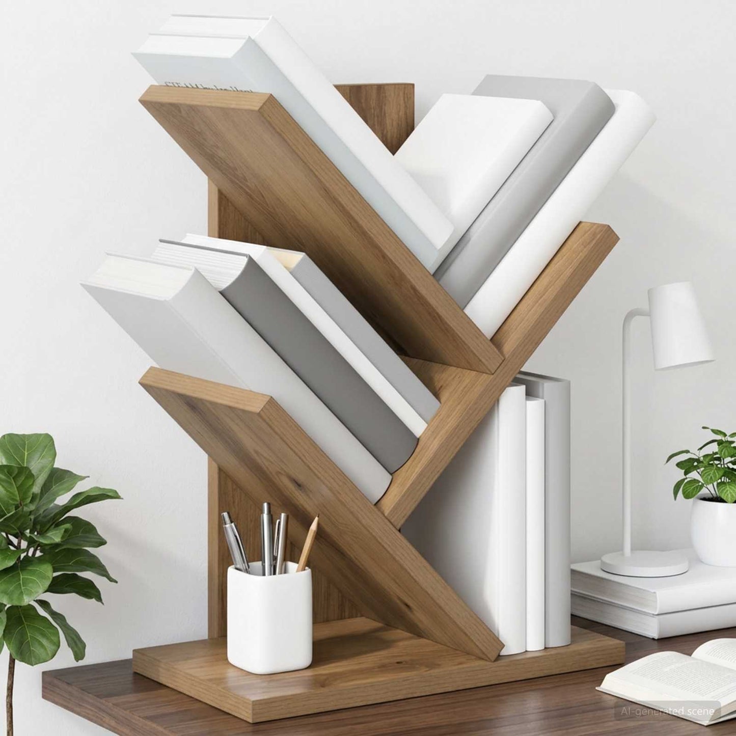 vidaXL Ράφι Δέντρων 3-Επιπέδων 30 x 18 x 40 εκ Επεξεργασμένο Ξύλο