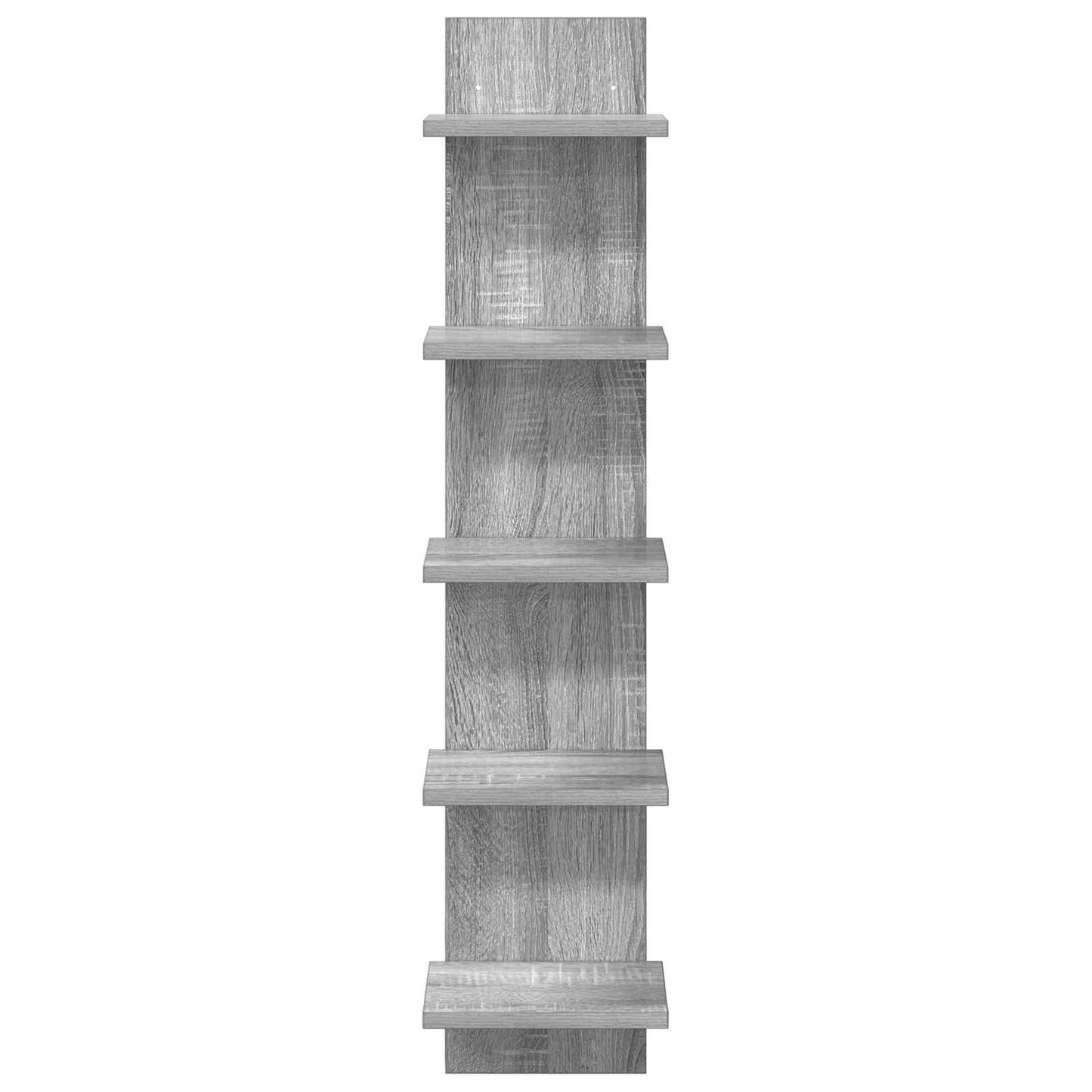 vidaXL Ράφι Τοίχου 2 τμχ. Γκρι Sonoma 22 x 15 x 100 εκ