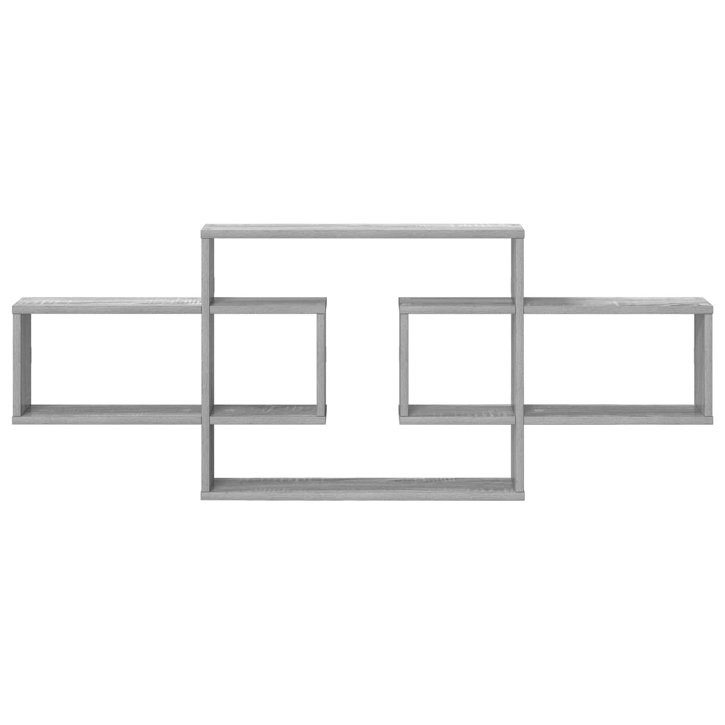 vidaXL Ράφι Τοίχου Γκρι Sonoma 130 x 10 x 50 εκ. Επεξεργασμένο Ξύλο
