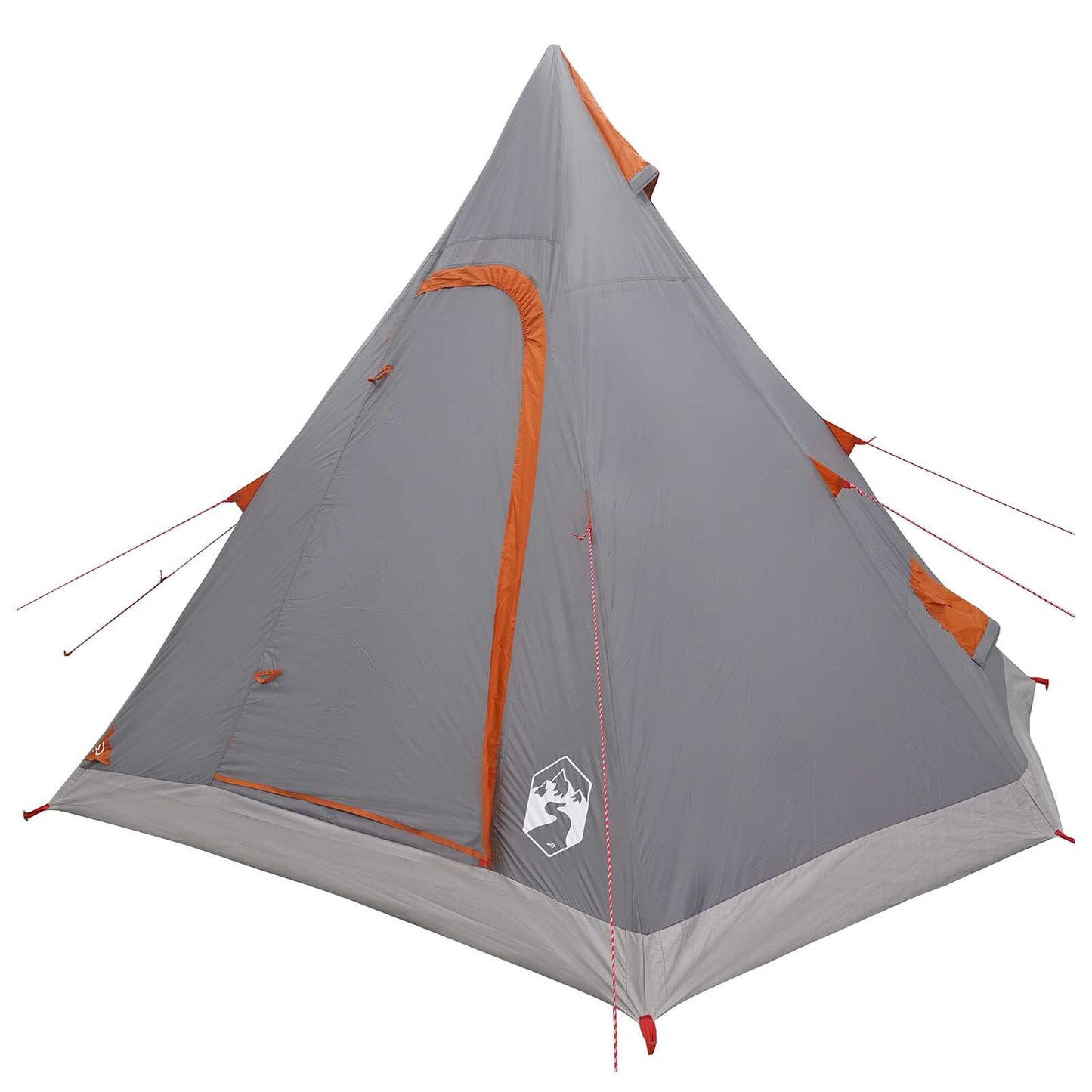 vidaXL Tipi Tent Water-Resistant 3 ατόμων Γκρι και Πορτοκαλί