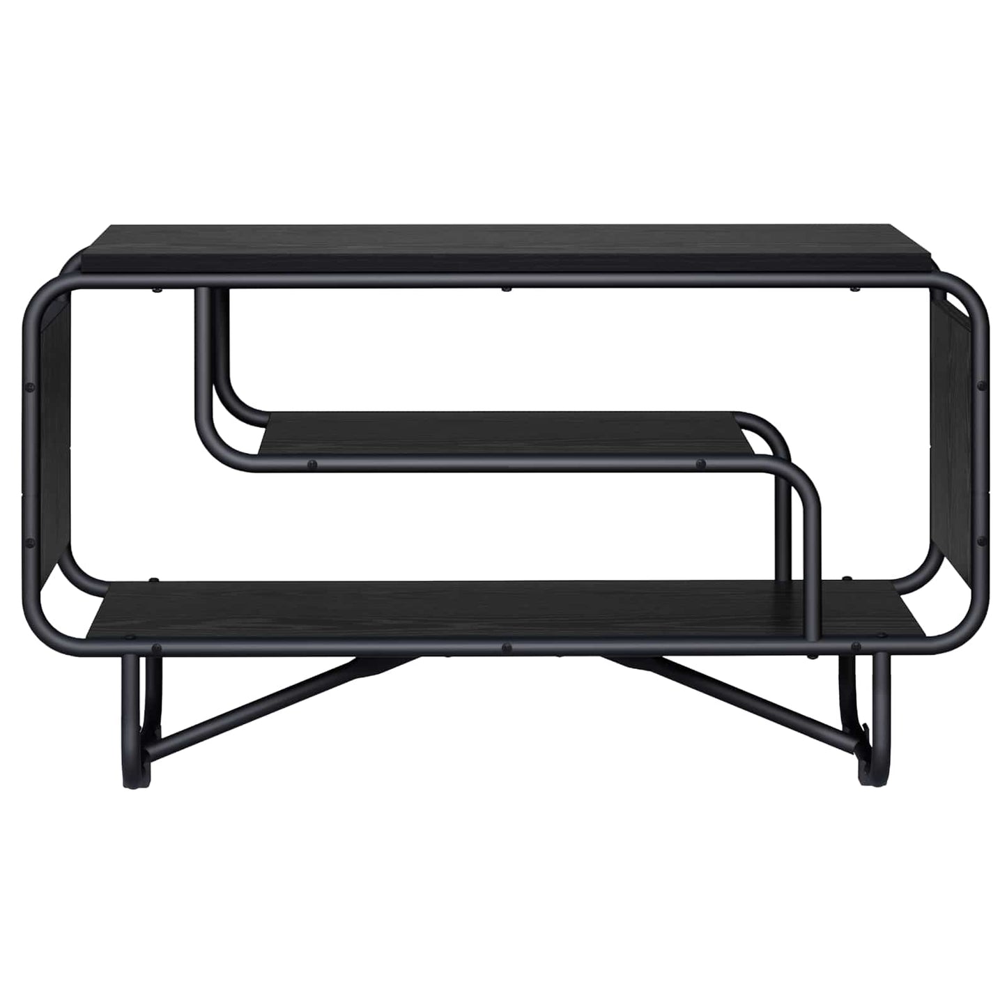 vidaXL Βάση TV 80 x 36 x 45 εκ. Μαύρη Δρυς Επεξεργασμένο Ξύλο