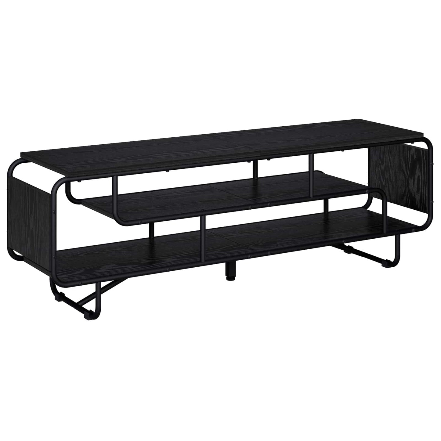 vidaXL Βάση TV 140 x 36 x 45 εκ. Μαύρη Δρυς Επεξεργασμένο Ξύλο