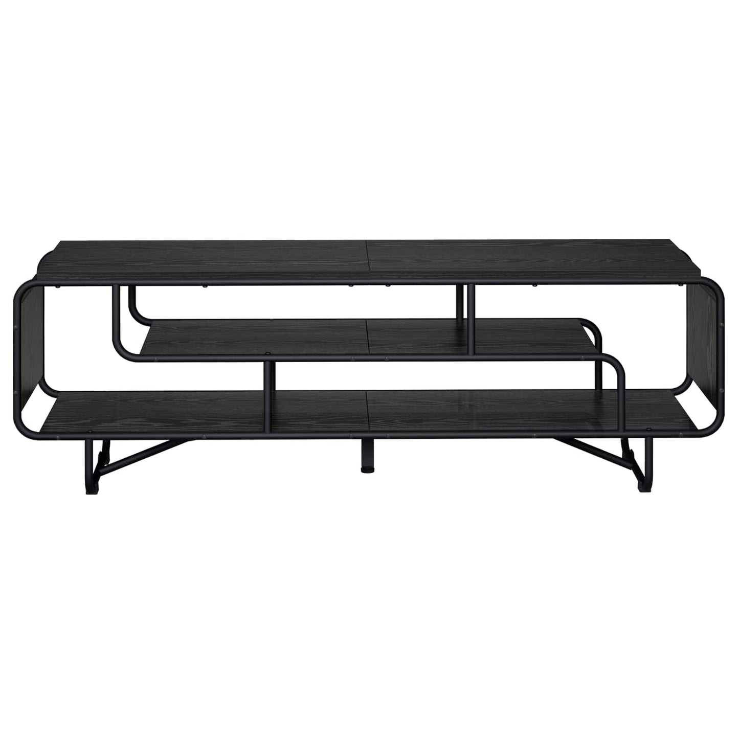 vidaXL Βάση TV 140 x 36 x 45 εκ. Μαύρη Δρυς Επεξεργασμένο Ξύλο