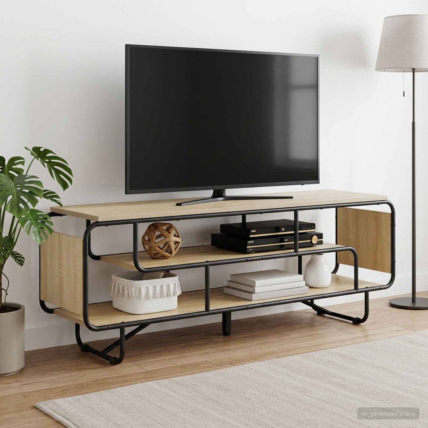 vidaXL Βάση TV 140 x 36 x 45 εκ. Sonoma Δρυς Επεξεργασμένο Ξύλο