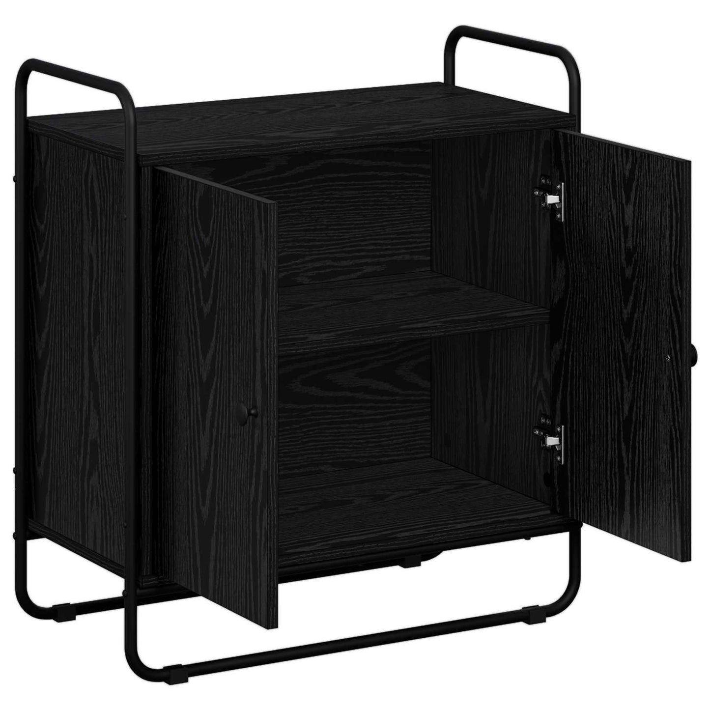 vidaXL Μπουφές Μαύρη Δρυς 68 x 35 x 75 cm Επεξεργασμένο Ξύλο