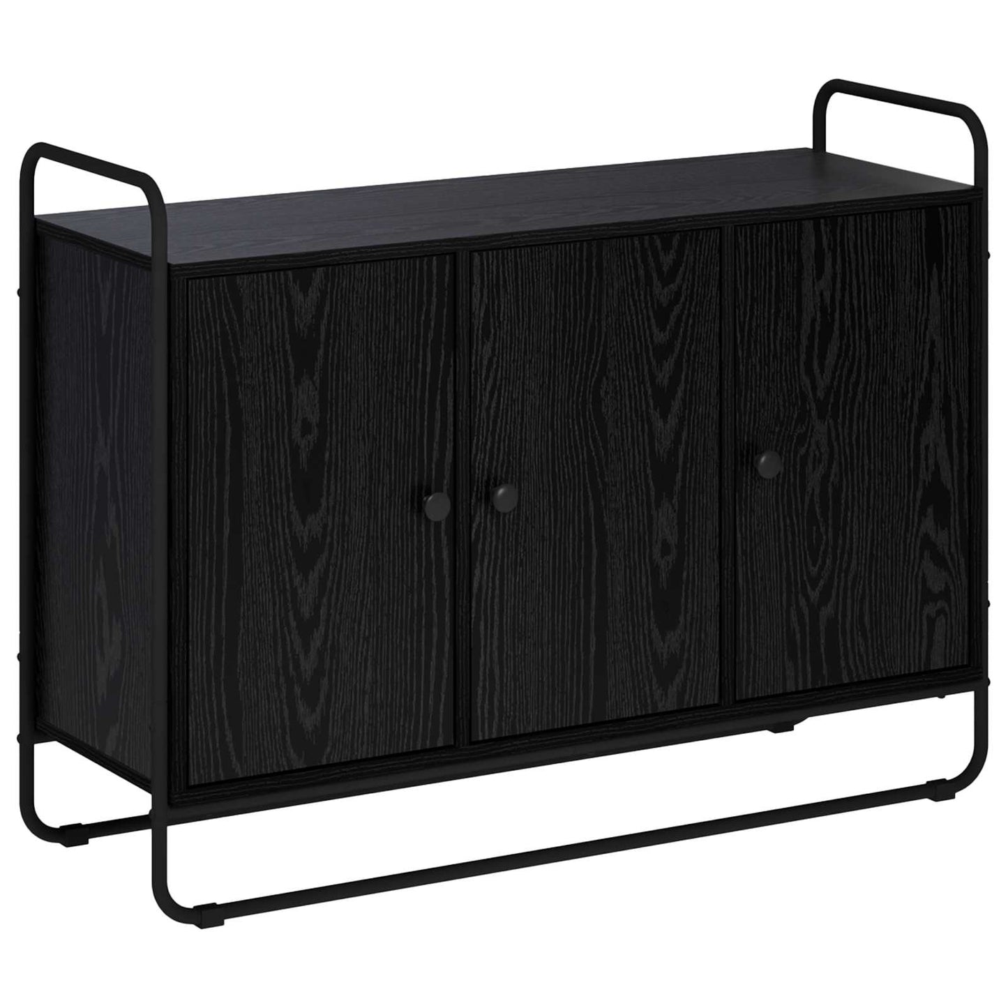 vidaXL Μπουφές Μαύρη Δρυς 102 x 35 x 75 εκ Επεξεργασμένο Ξύλο