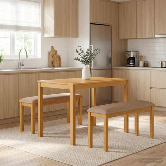 vidaXL Καθιστικό Σαλονιού 95 x 32 x 45 εκ. Στερεό Ξύλο Δρυός Γκρι